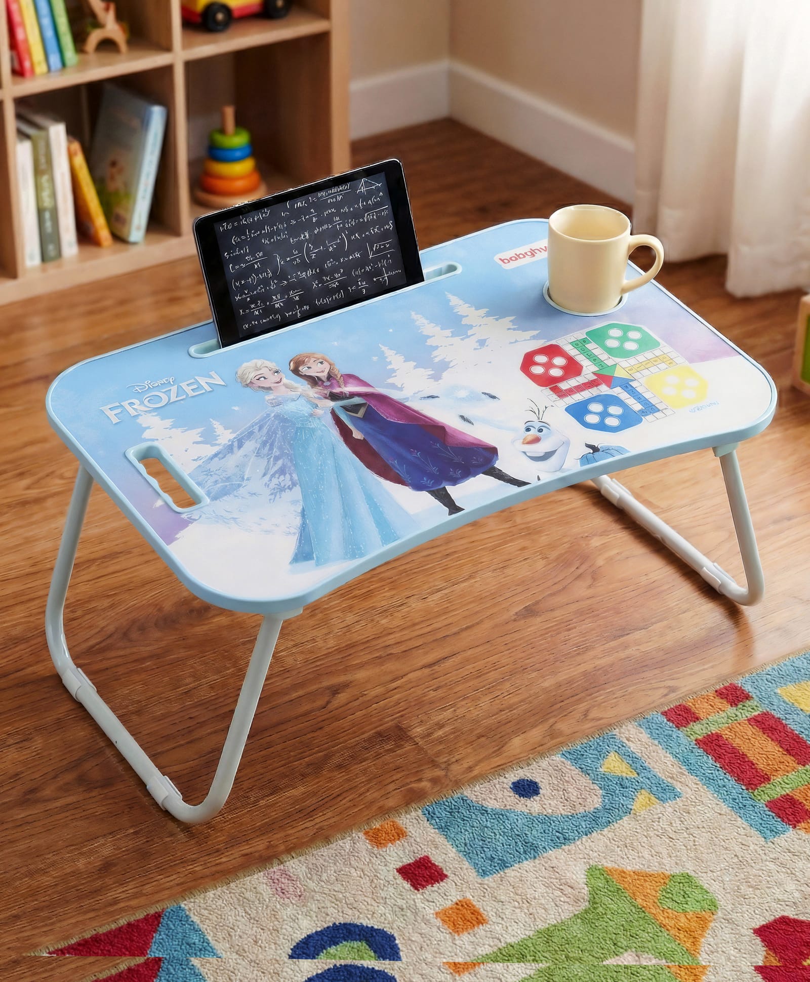 Babyhug Disney Frozen Theme Multi Purpose Desktop Table| Table with Ludo| Durable, Non-Slip & Space Saving| Compact Fold| Perfect For Gifting| BIS Certified-picture-25