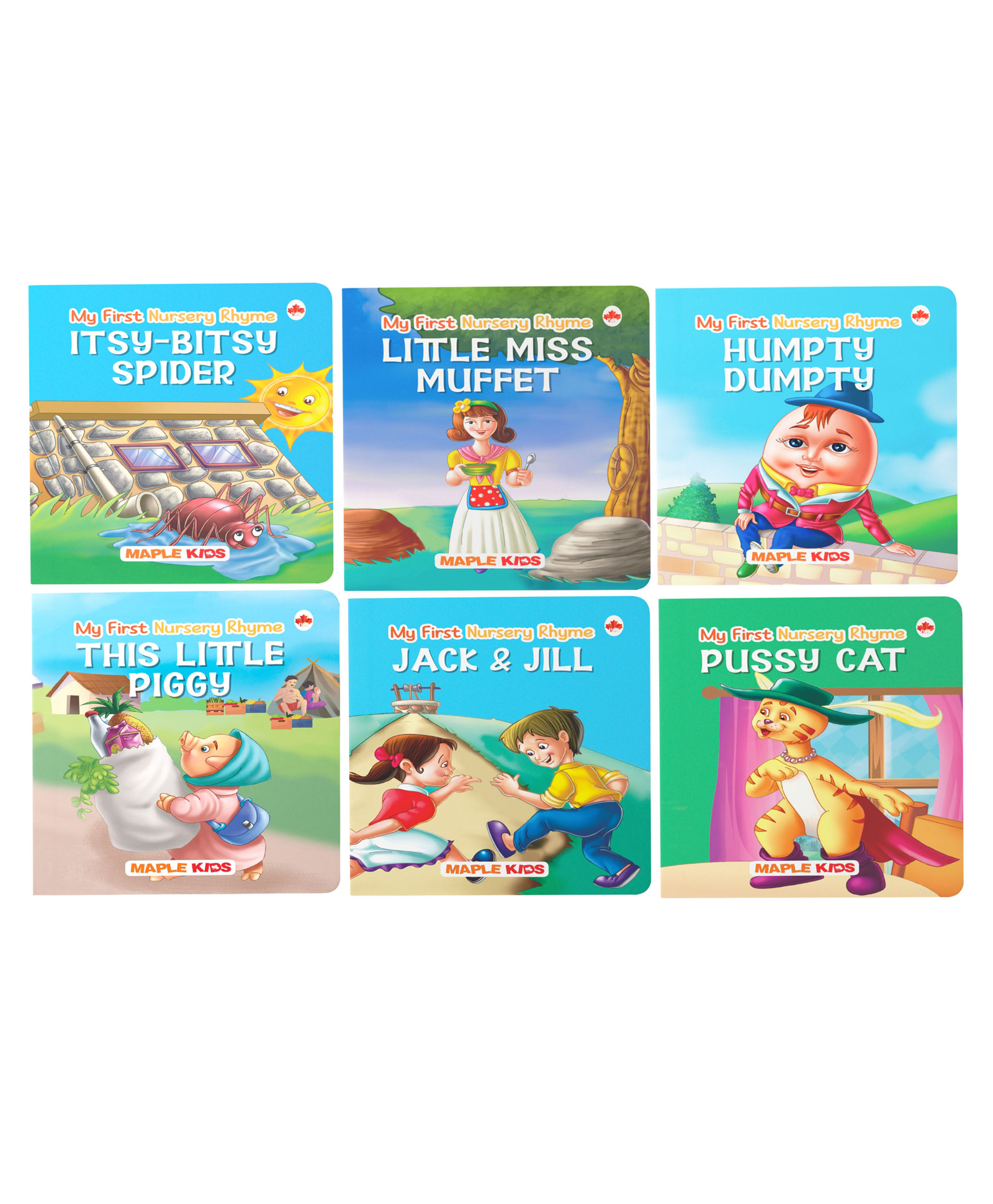 My First Illustrated Library Nursery Board Rhymes Book Boxed Set of 6 - English-image-29