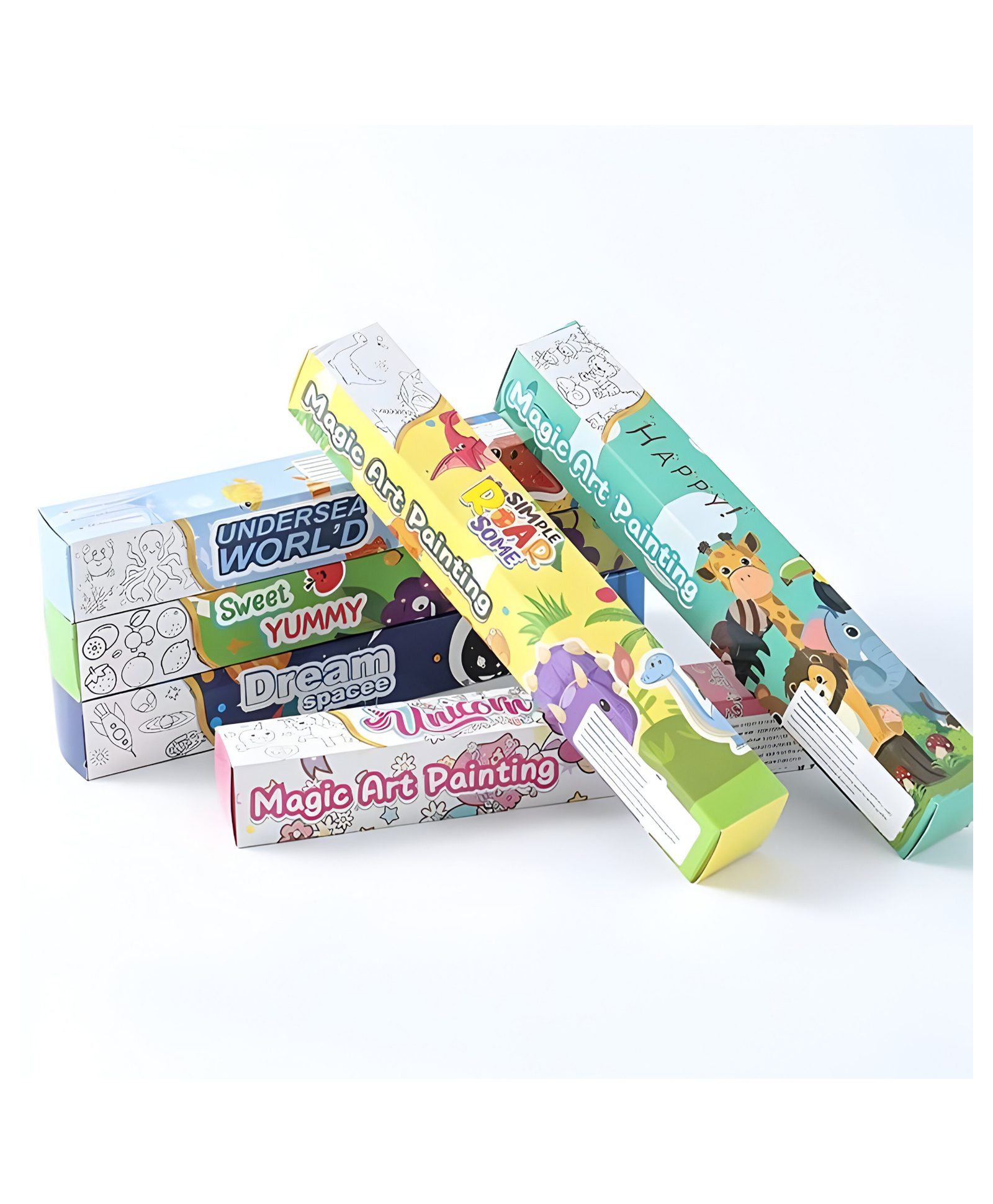SCHOOLISH Play Magic Art Painting Roll for Creative Projects Painting Drawing Paper Roll Early Educational Toys for Kids Pack of 1- Color May Vary-image-2