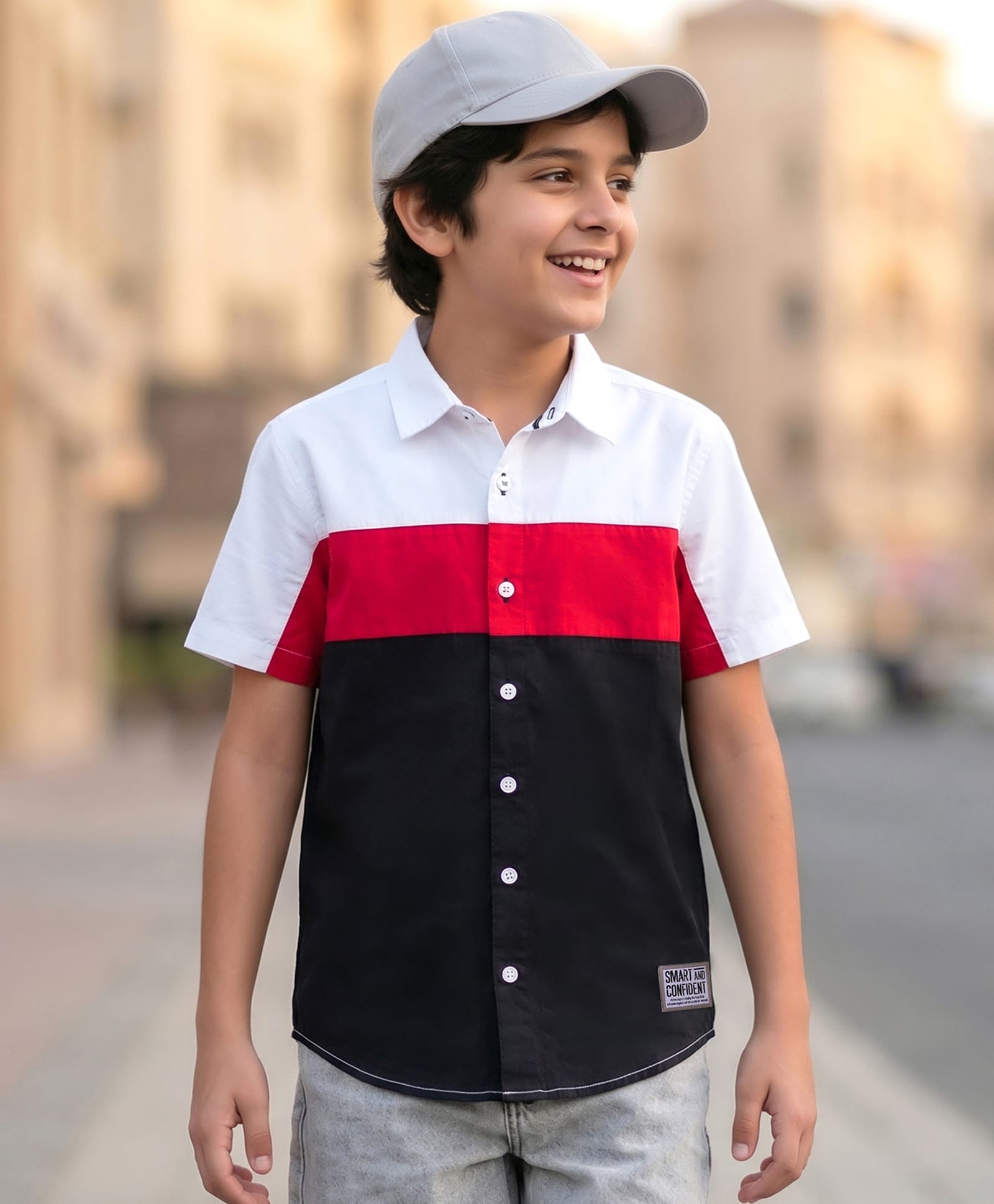 Pine Kids Cotton Woven Half Sleeves Solid Shirt - Navy Blue-picture-19