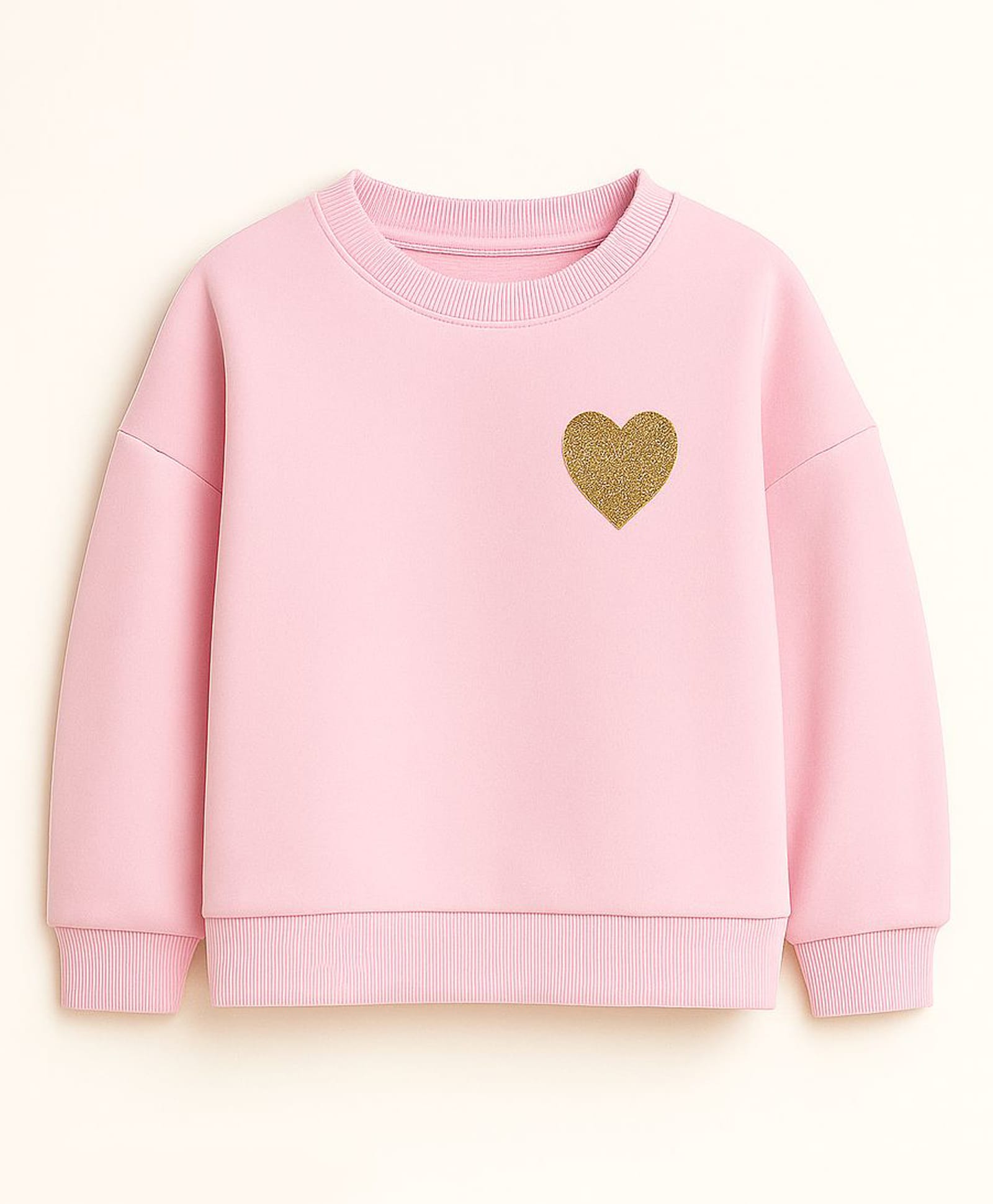 ZIP ZAP ZOOP Cotton Knit Full Sleeves Heart Printed Sweatshirt - Pink-picture-41