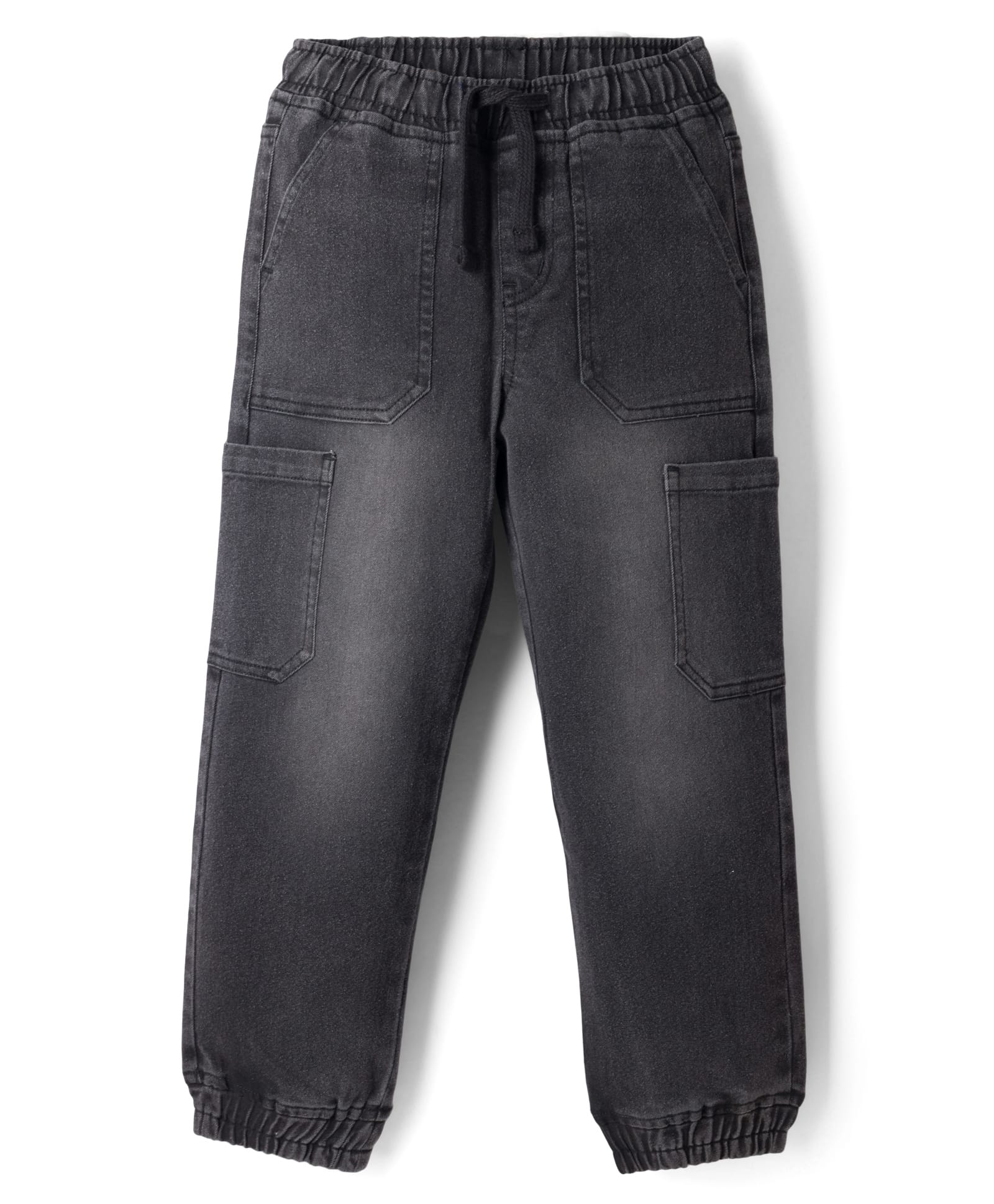 Pine Kids Full Length Solid Color Denim Jeans - Black-image-27