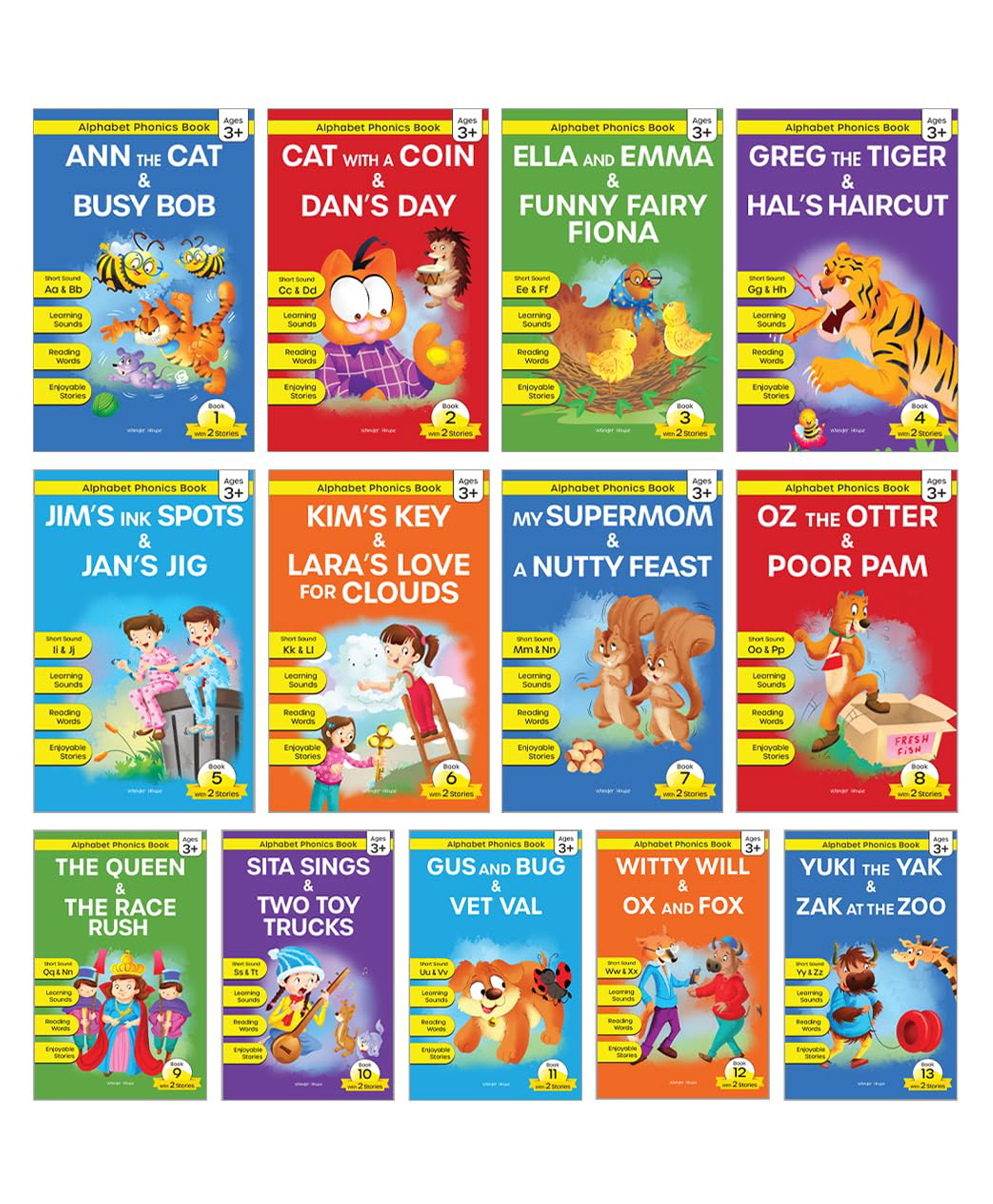 Alphabet Phonics - Pack of 13 books Activity Books Pack of 13- English-image-48