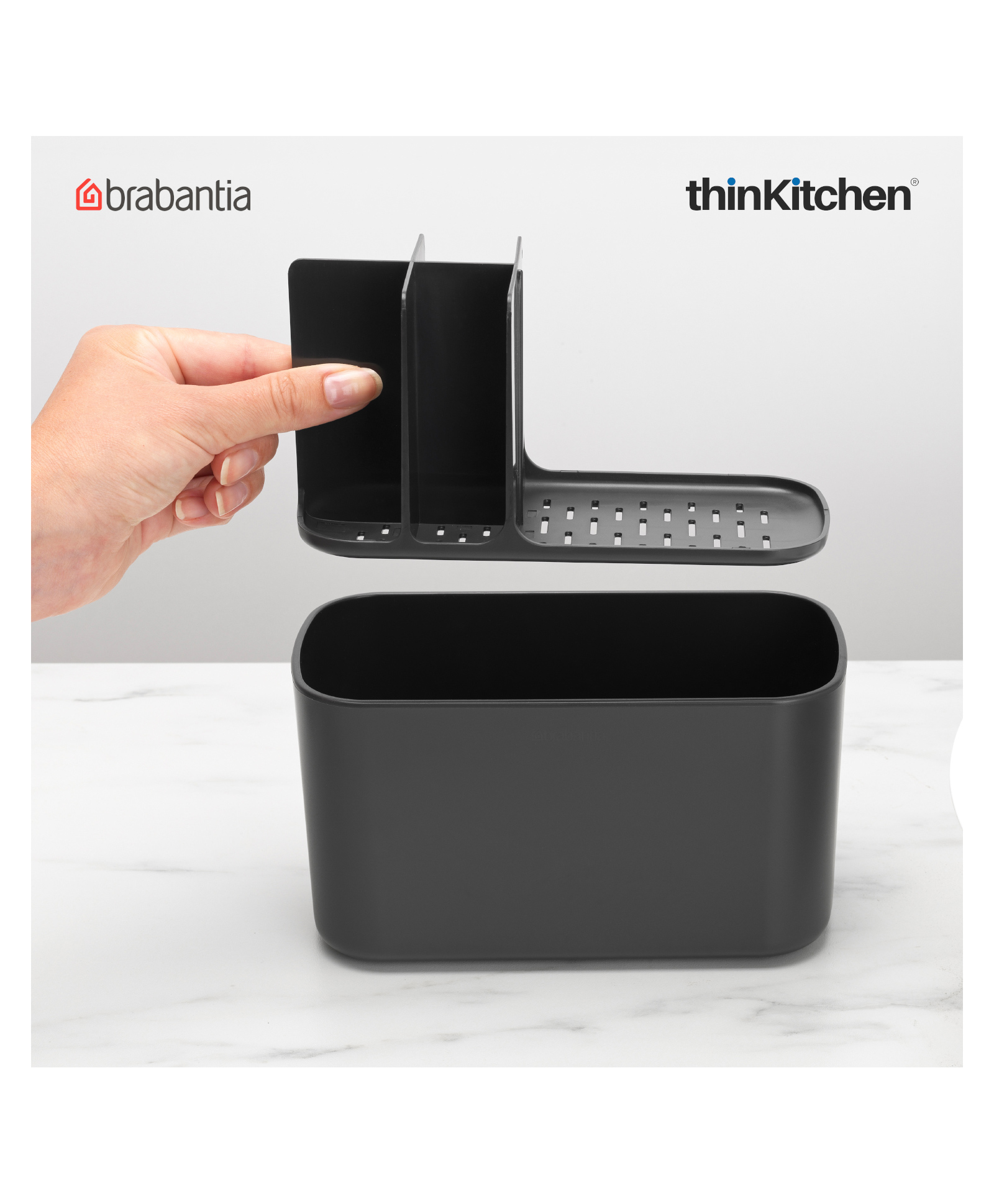 Brabantia Renew Bathroom Caddy, Dark Grey-picture-32