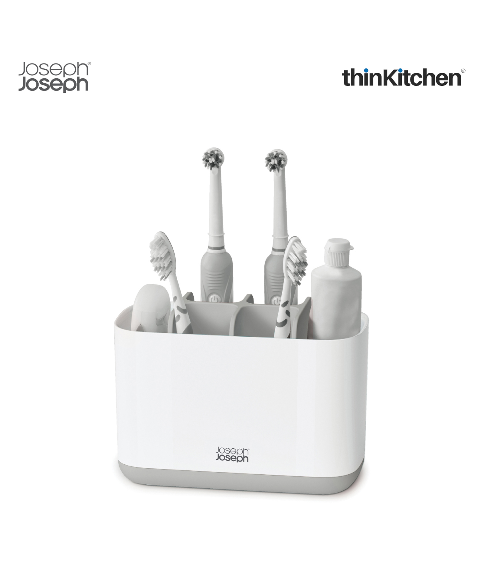 Joseph Joseph EasyStore Large Toothbrush Holder, Grey-image-27
