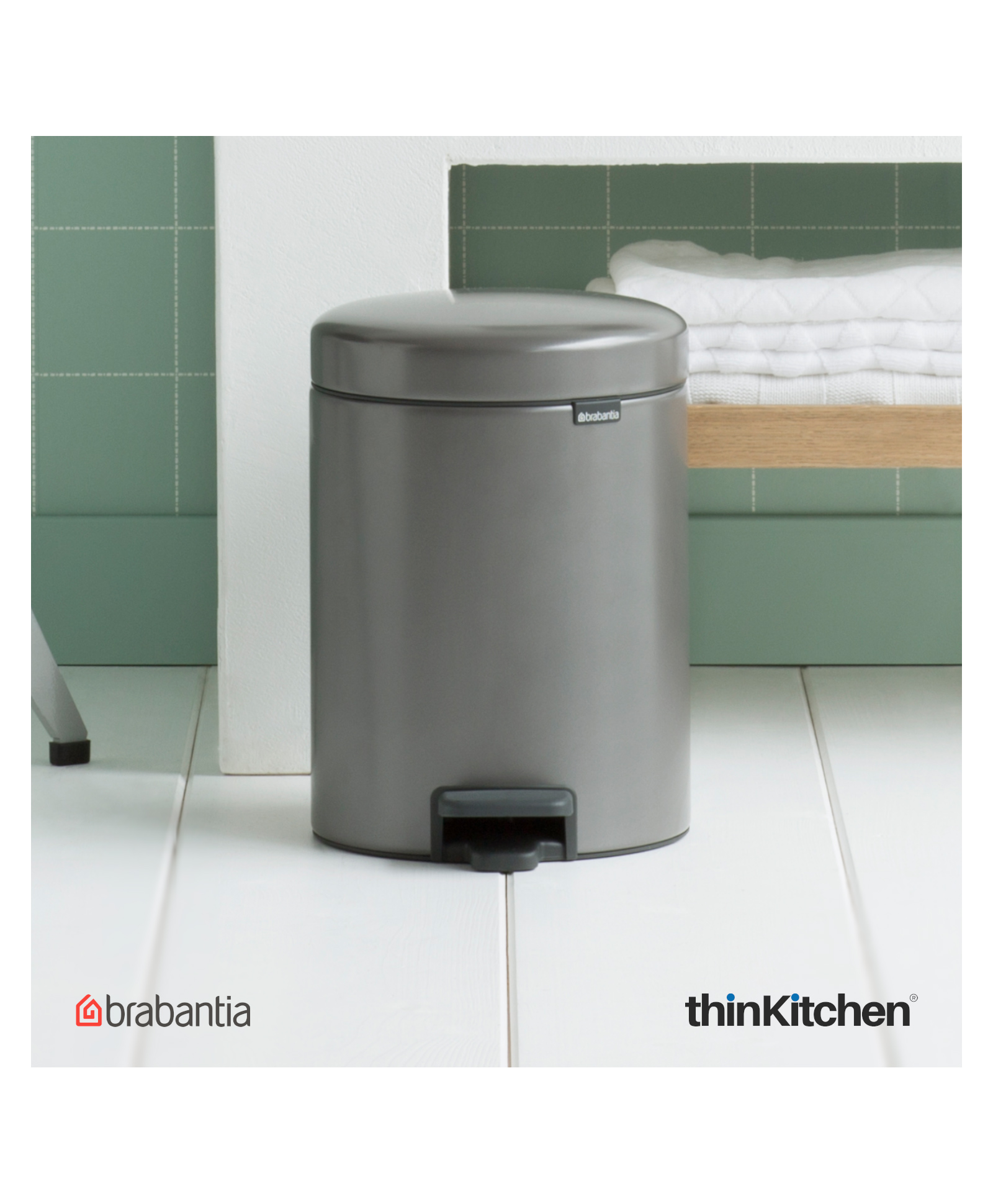 Brabantia NewIcon Pedal Bin, 5 litre-picture-23
