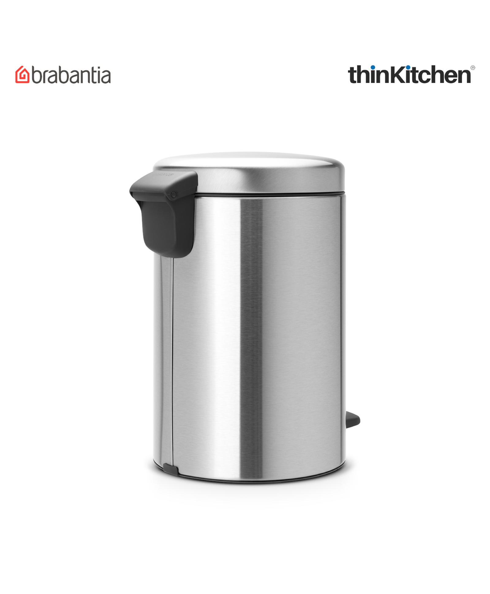 Brabantia NewIcon Pedal Bin, 12 litre - Matt Steel-image-33