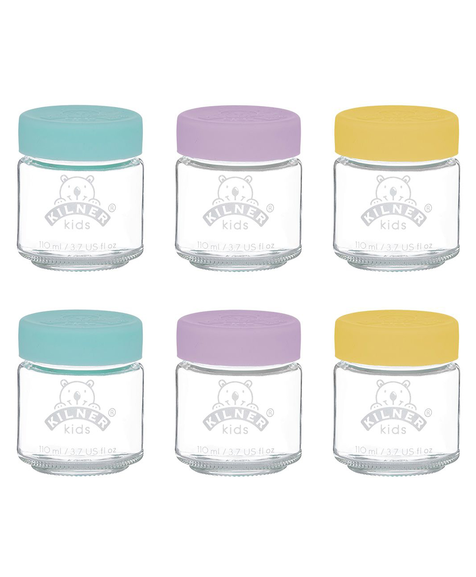 kilner kids jars, set of 6, 110ml