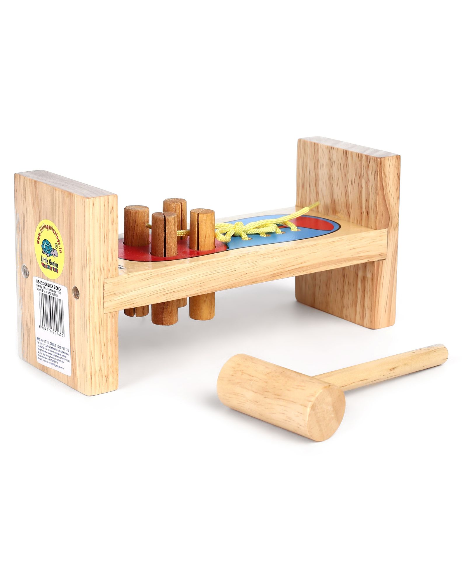 Little Genius Wooden Cobbler Bench - (Lace Color May Vary)-picture-17