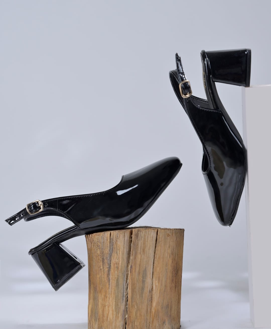 Shoetopia Solid Buckle Closure Heel Sandals - Black-picture-35