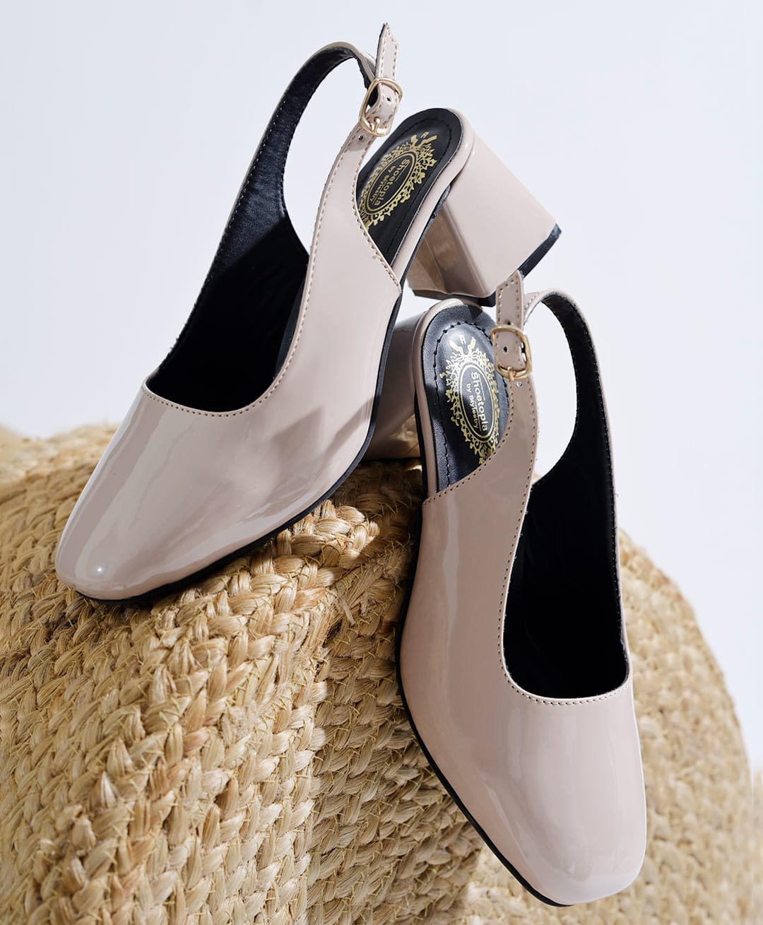 Shoetopia Solid Buckle Closure Heel Sandals - Cream-picture-28