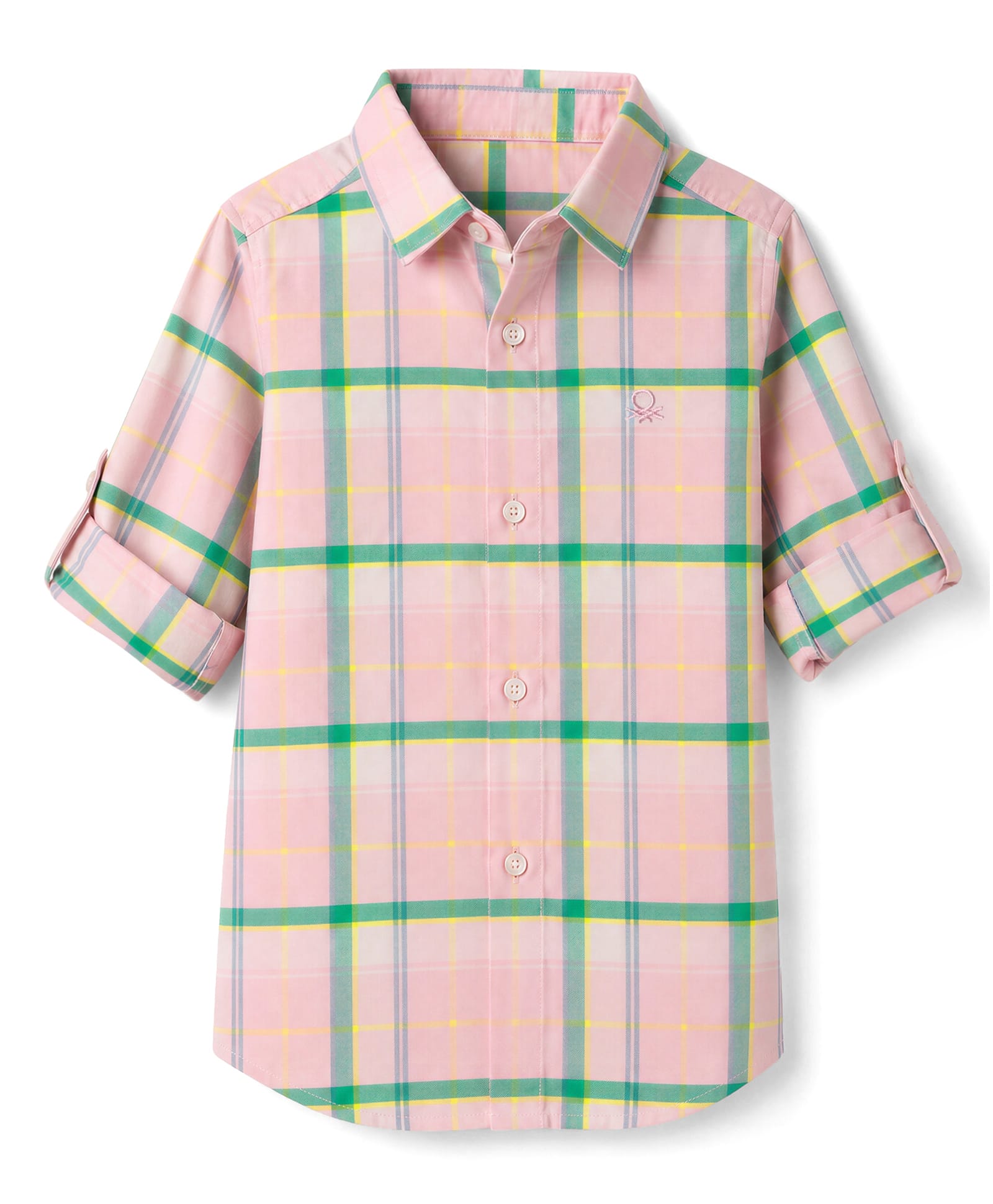 UCB Cotton Woven Full Sleeves Oxford Tartan Checks Shirt - Pink-picture-41