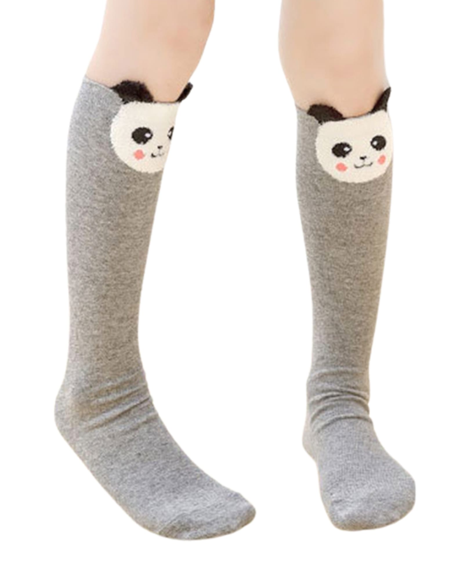 Neska Moda Panda Printed Socks - Grey-image-33