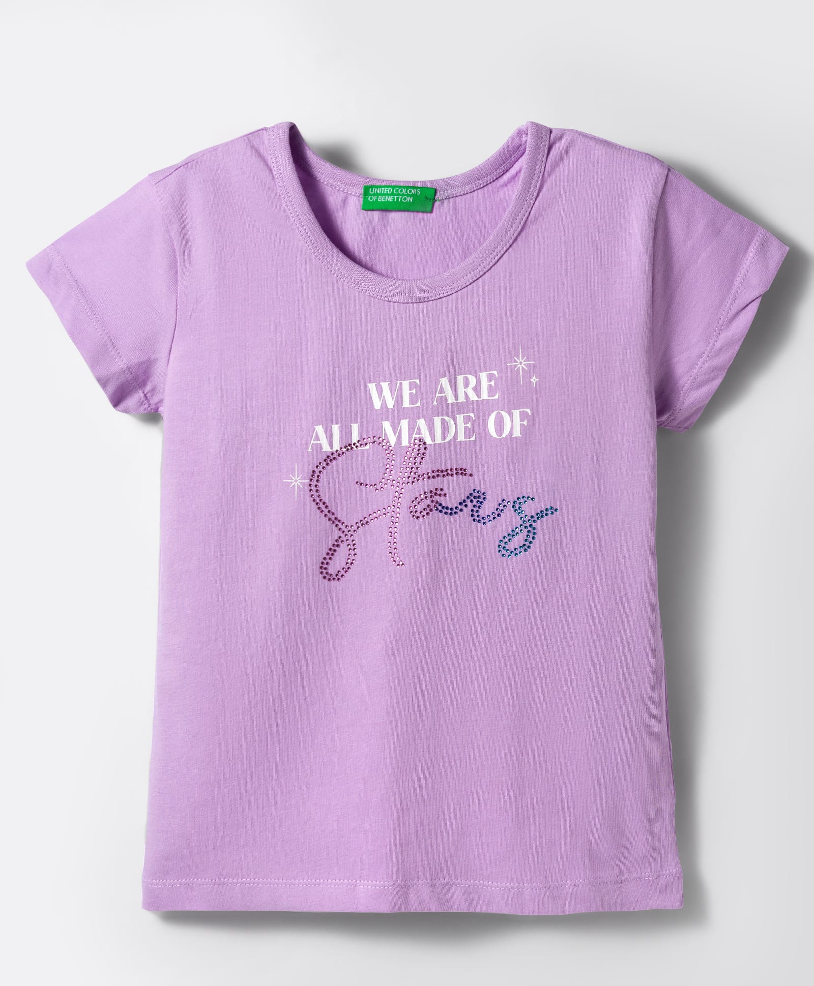 UCB Cotton Knit Half Sleeves T-Shirt With Text Print - Purple-picture-14