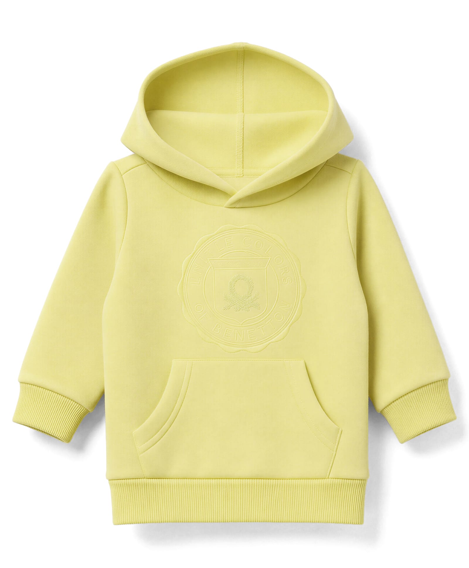 UCB Cotton Knit Hoodie with Full Sleeves and Embroidered Logo in Green for 8-9 Years-picture-41
