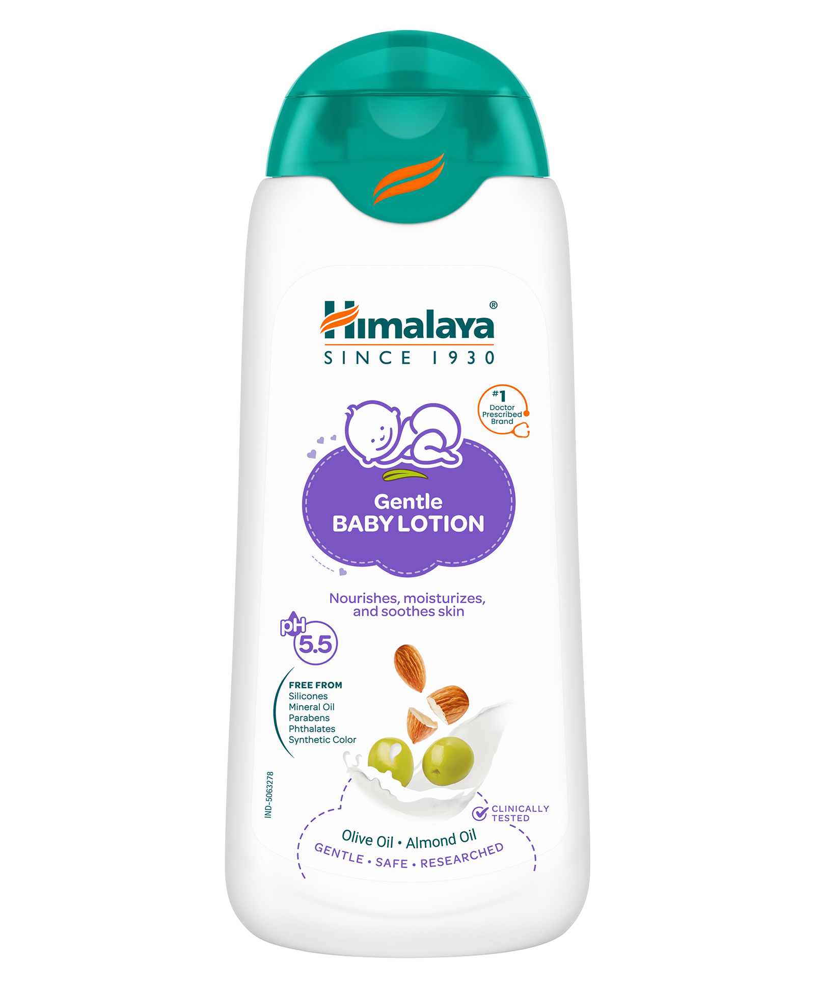 himalaya babycare Himalaya Gentle Baby Lotion with Almond Olive Oil & Country Mallow with PH 5.5 formulation Nourishes and Moisturizes your baby's skin Safe for Newborns - 100 ml-picture-34