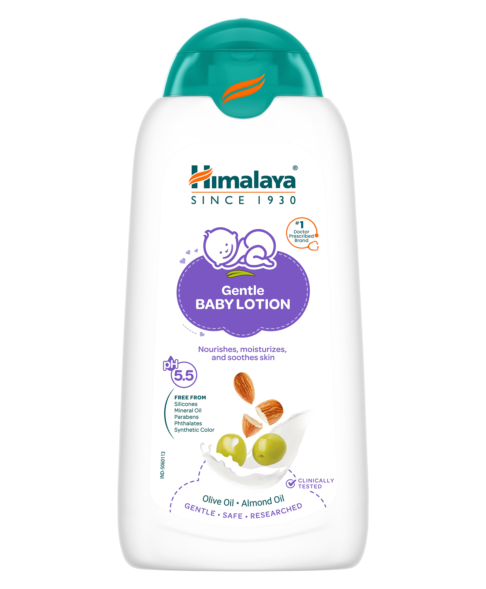 himalaya babycare Himalaya Gentle Baby Lotion | with Almond oil, Olive oil, Country Mallow | No.1 Doctor Prescribed Brand | pH 5.5 formulation - 200 ml-picture-35