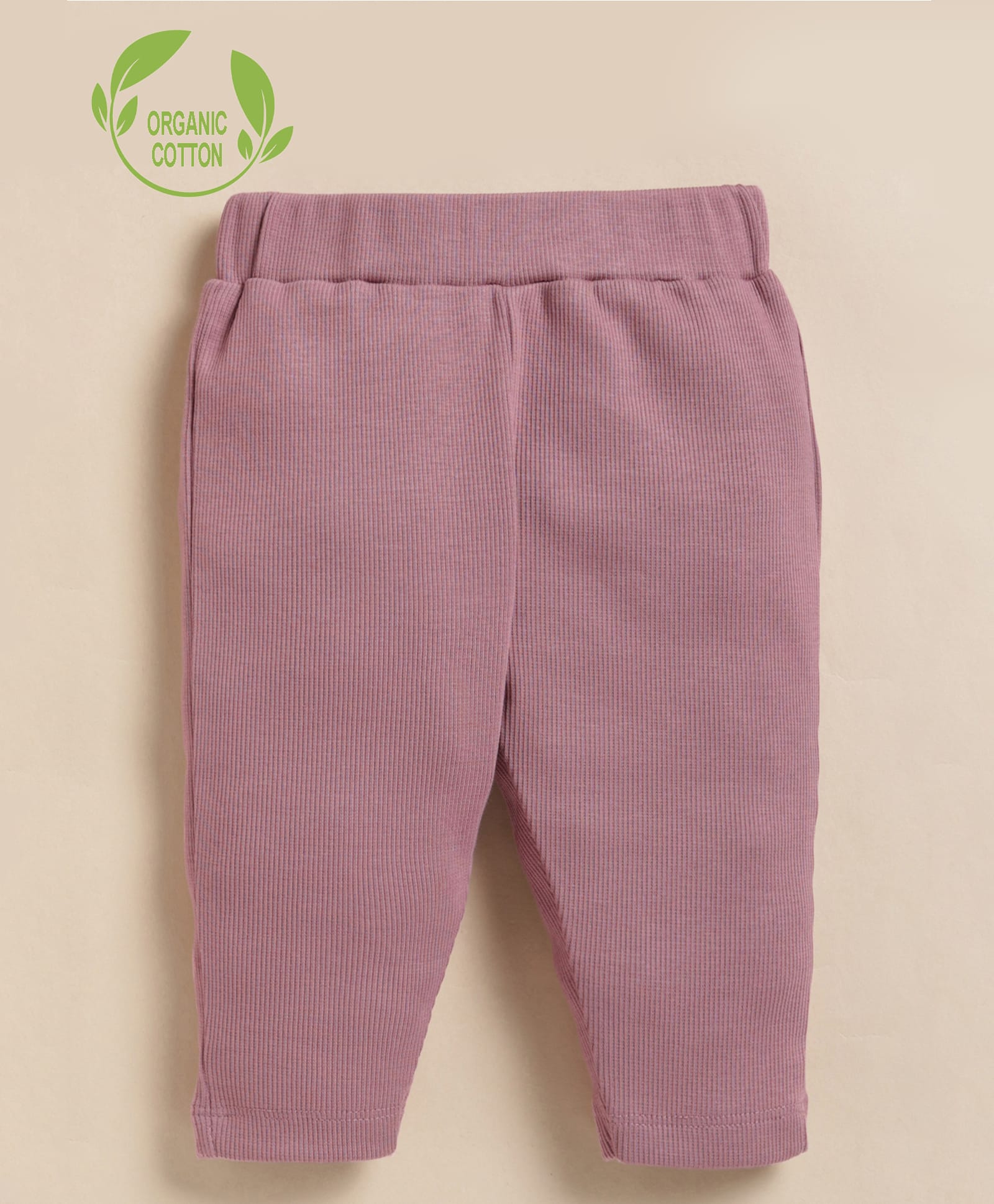 Cot & Candy Organic Cotton Knit Solid Pant - Baby Pink-picture-32