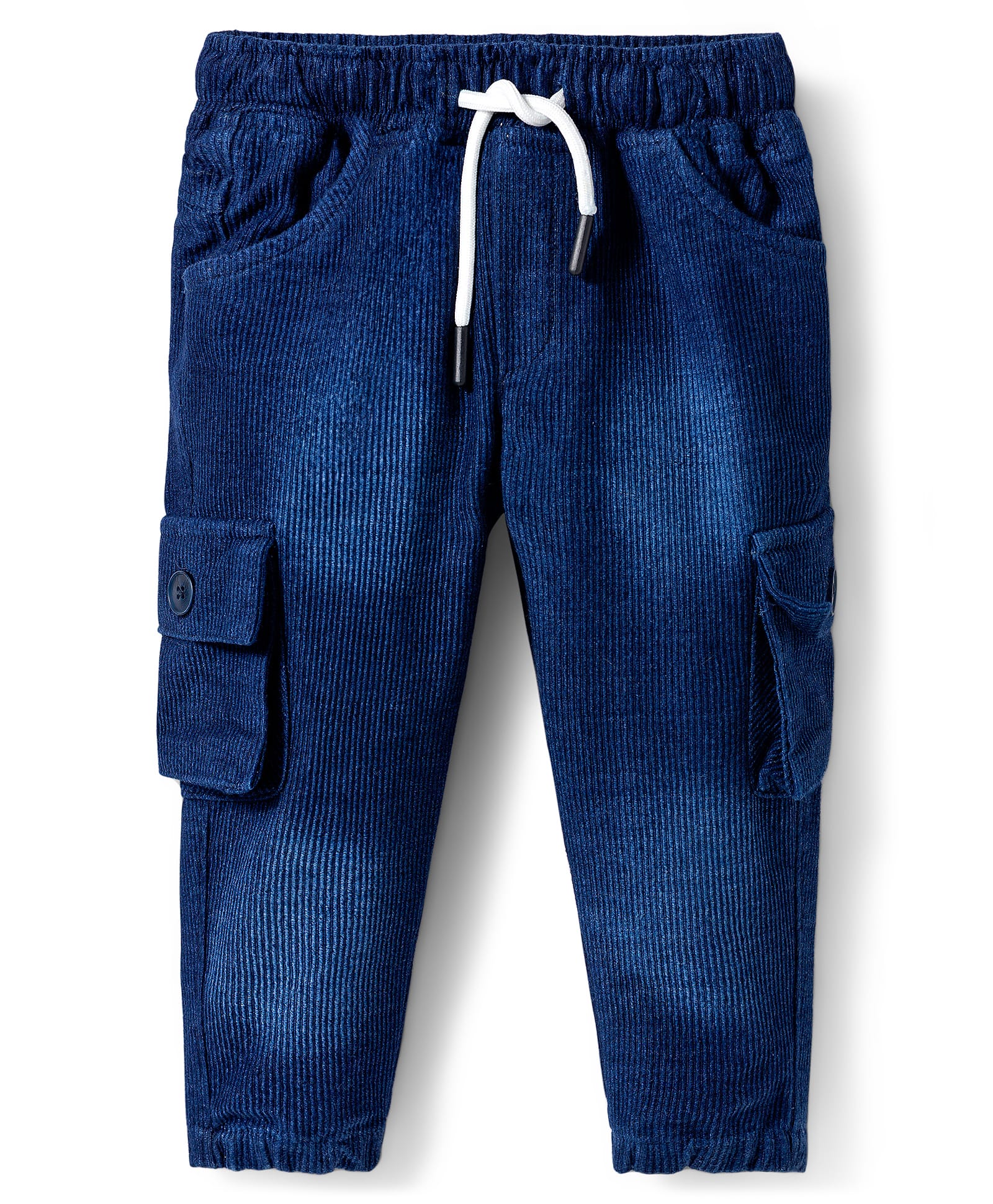 Dapper Dudes Mild Washed Cargo Jeans - Blue-picture-24