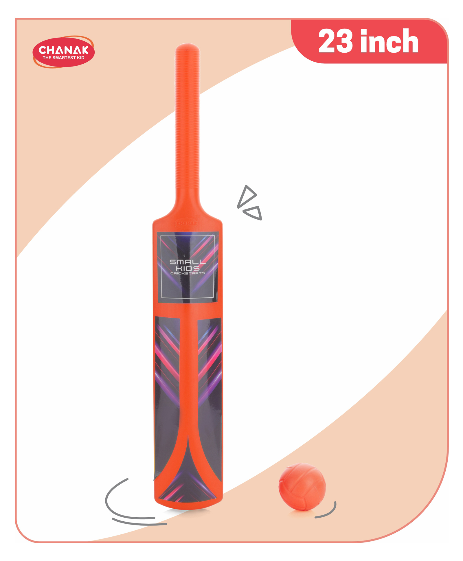 Aditi Toys Small Cricket Kit for Boys & Girls Cricket Set with 1 Cricket Bat 1 Plastic Ball for Indoor & Outdoor Activity Cricket Kit Set for Kids - Red-picture-11