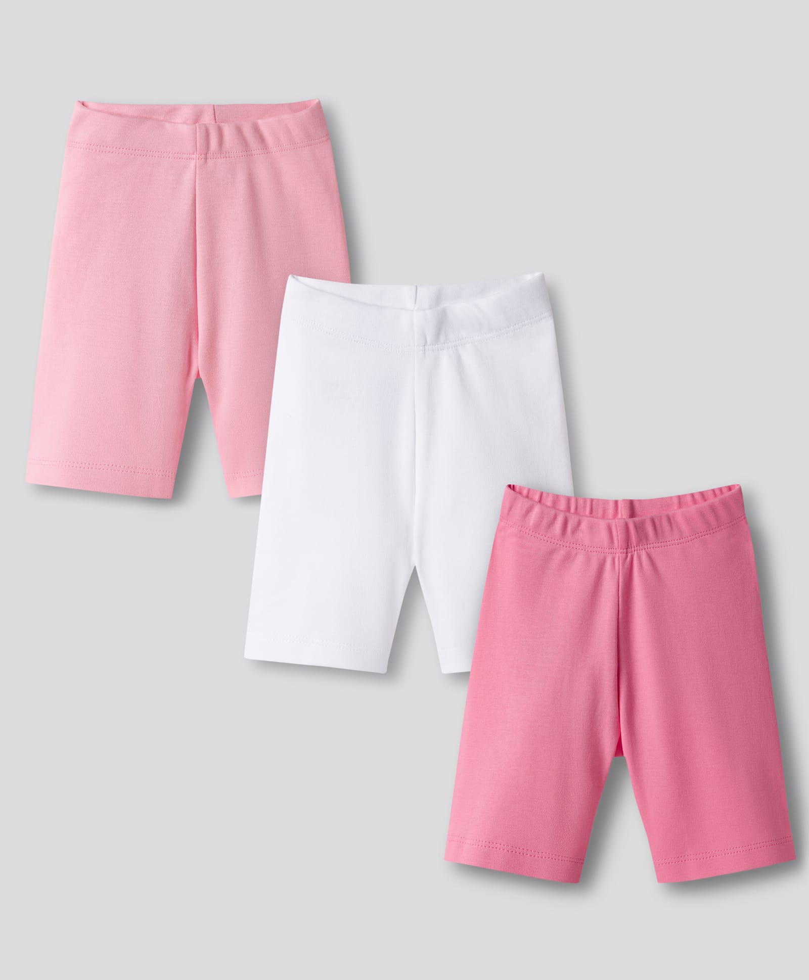 Bonfino 100% Cotton Knit Solid Shorts Pack of 3 - Multicolor-image-18