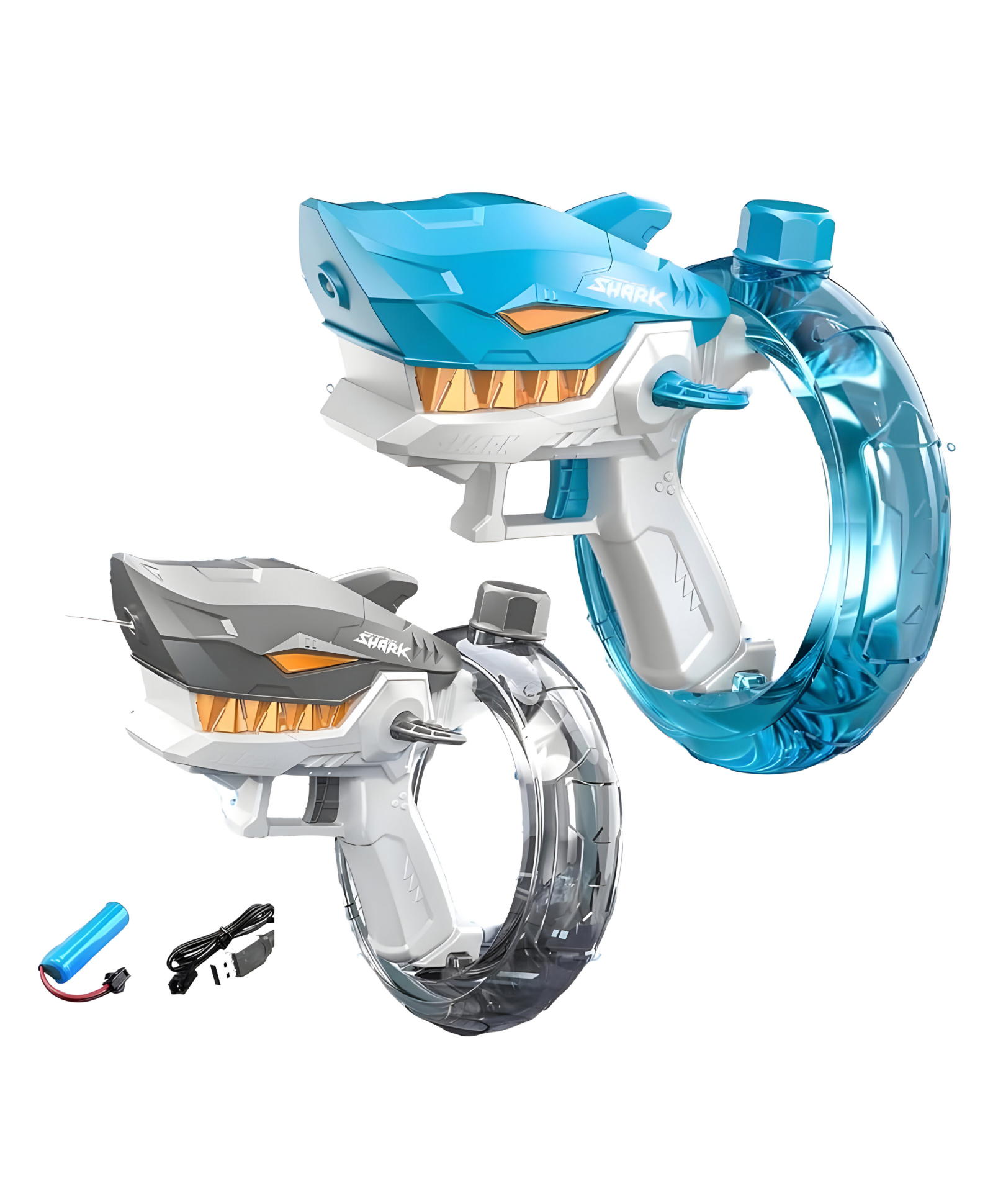 NEGOCIO Electric Water Gun, Shark Automatic Water Gun with Ring Water Tank, Water Gun Toy for Kids- PACK OF 1- COLOR MAY VARY-picture-11