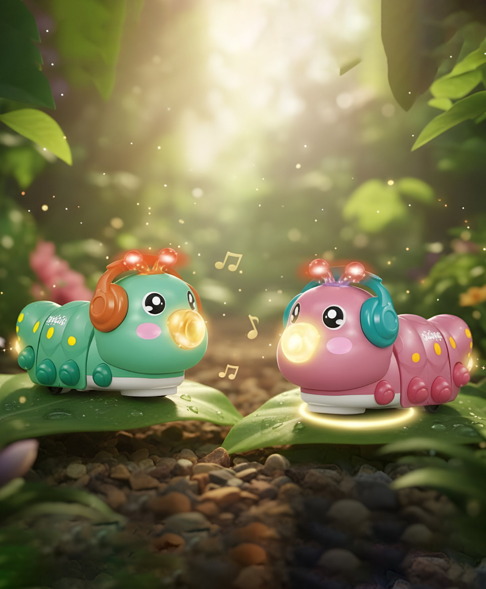 NEGOCIO cartoon-style caterpillar Music and vibrant flashing Lights toy for kids- PACK OF 1- COLOR MAY VARY-image-44