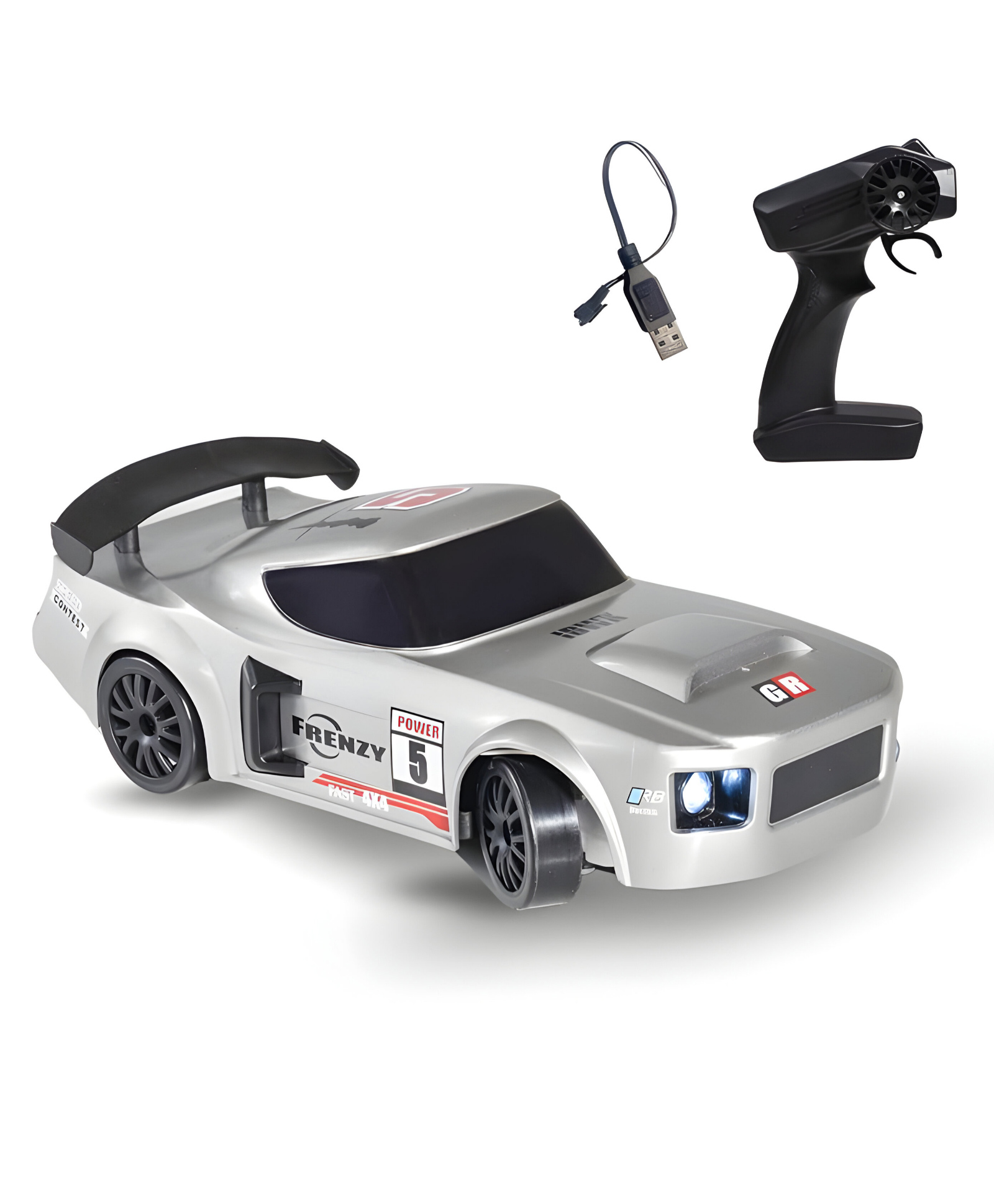 NEGOCIO Break Racing The Dawn 1:24 Drift RC Car 4WD Remote Control LED Light Car- PACK OF 1- COLOR MAY VARY-image-7