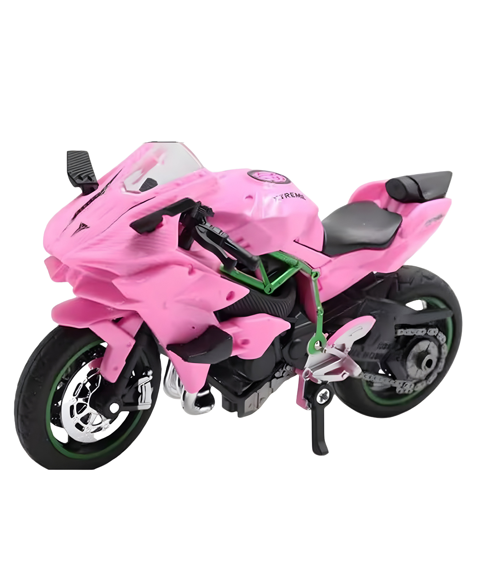 NEGOCIO 1:18 Kaawasaki Ninja H2 R Motorcycle Model Static Die Cast Vehicles Collectible Motorbike for kids- PACK OF 1- COLOR MAY VARY-image-45