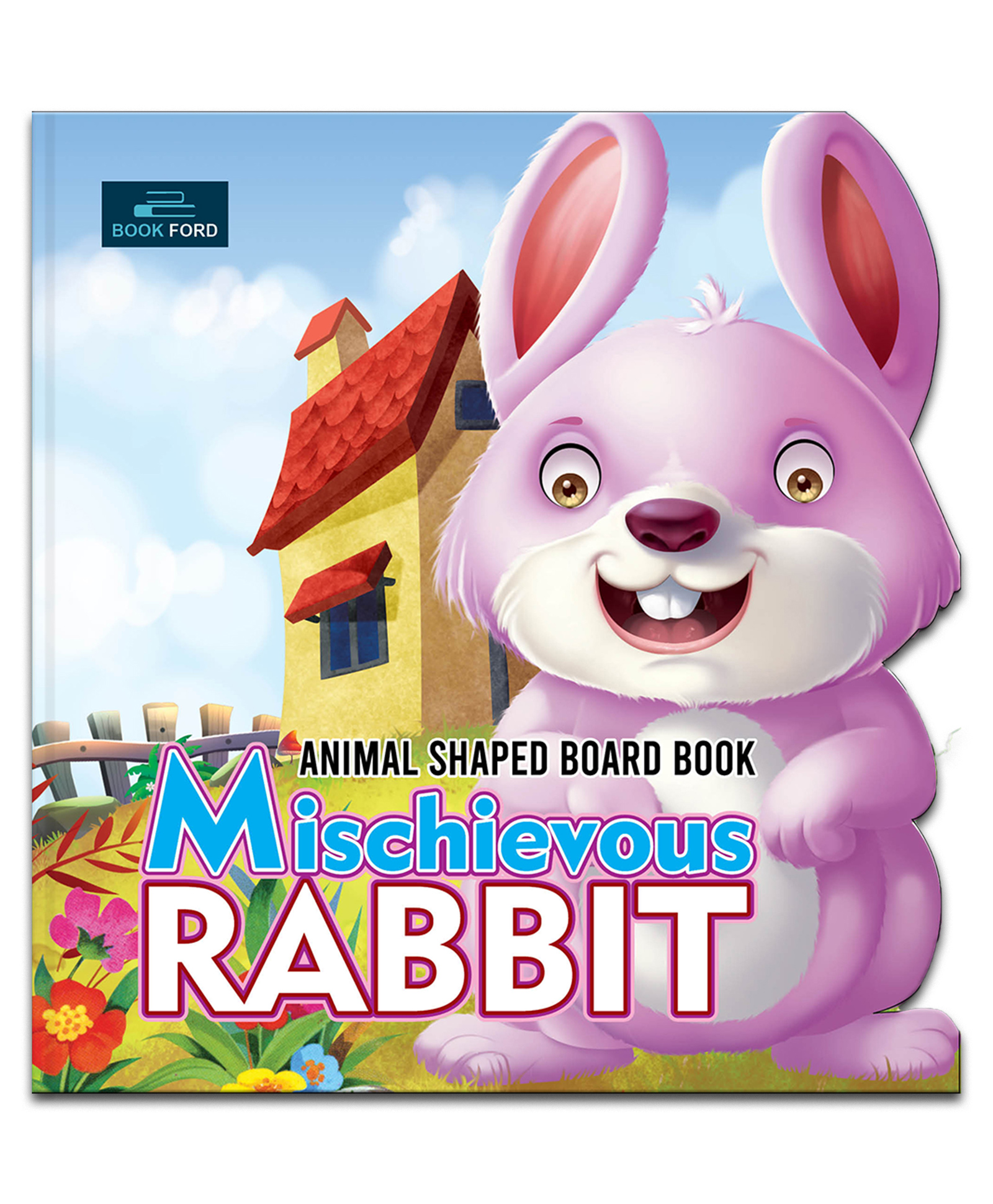 Mischievous Rabbit Animal Shaped Story Board Book - English-image-1