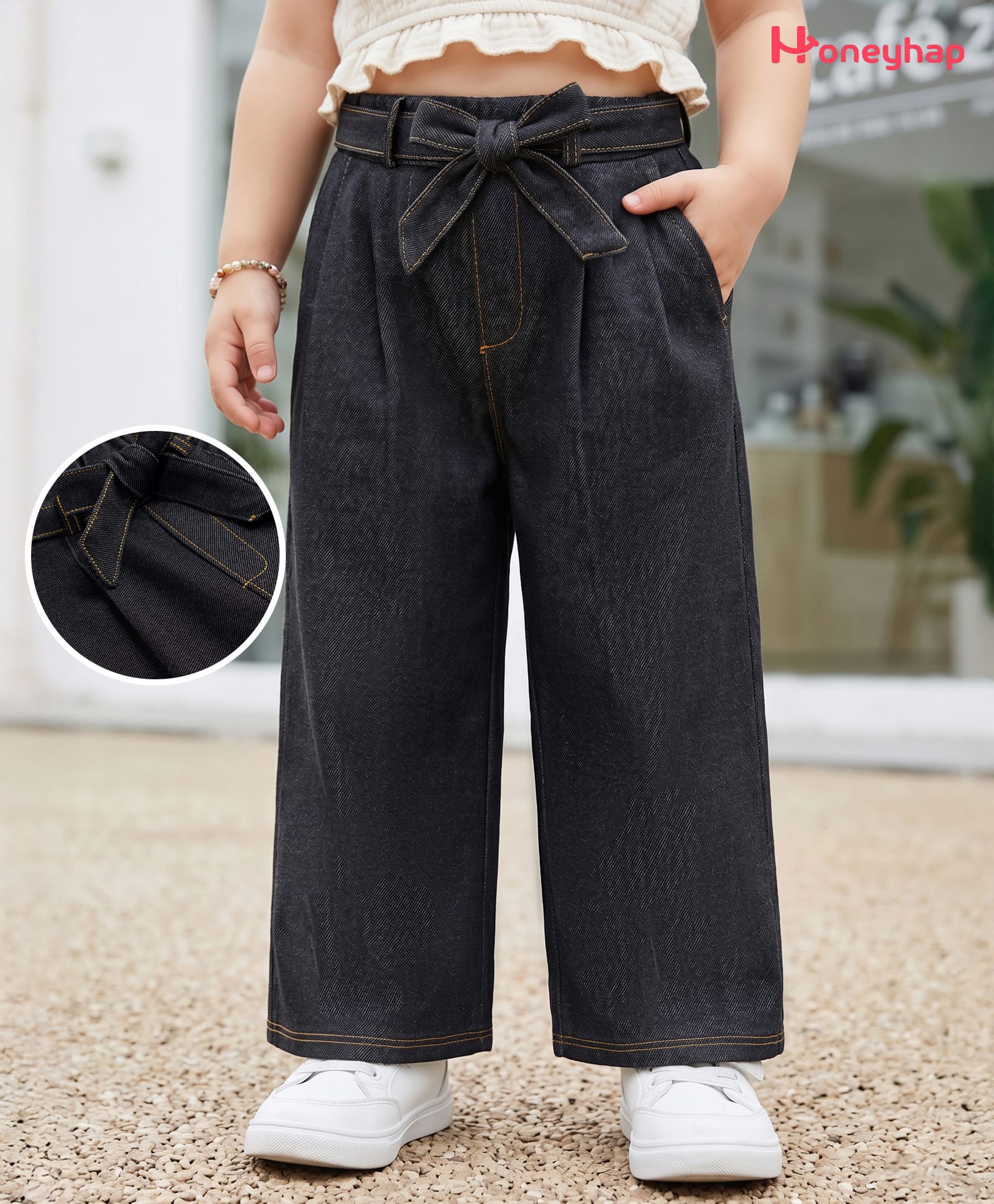 Honeyhap Premium Knit with Bio Finish Full Length Solid Lounge Pant - Black-picture-10