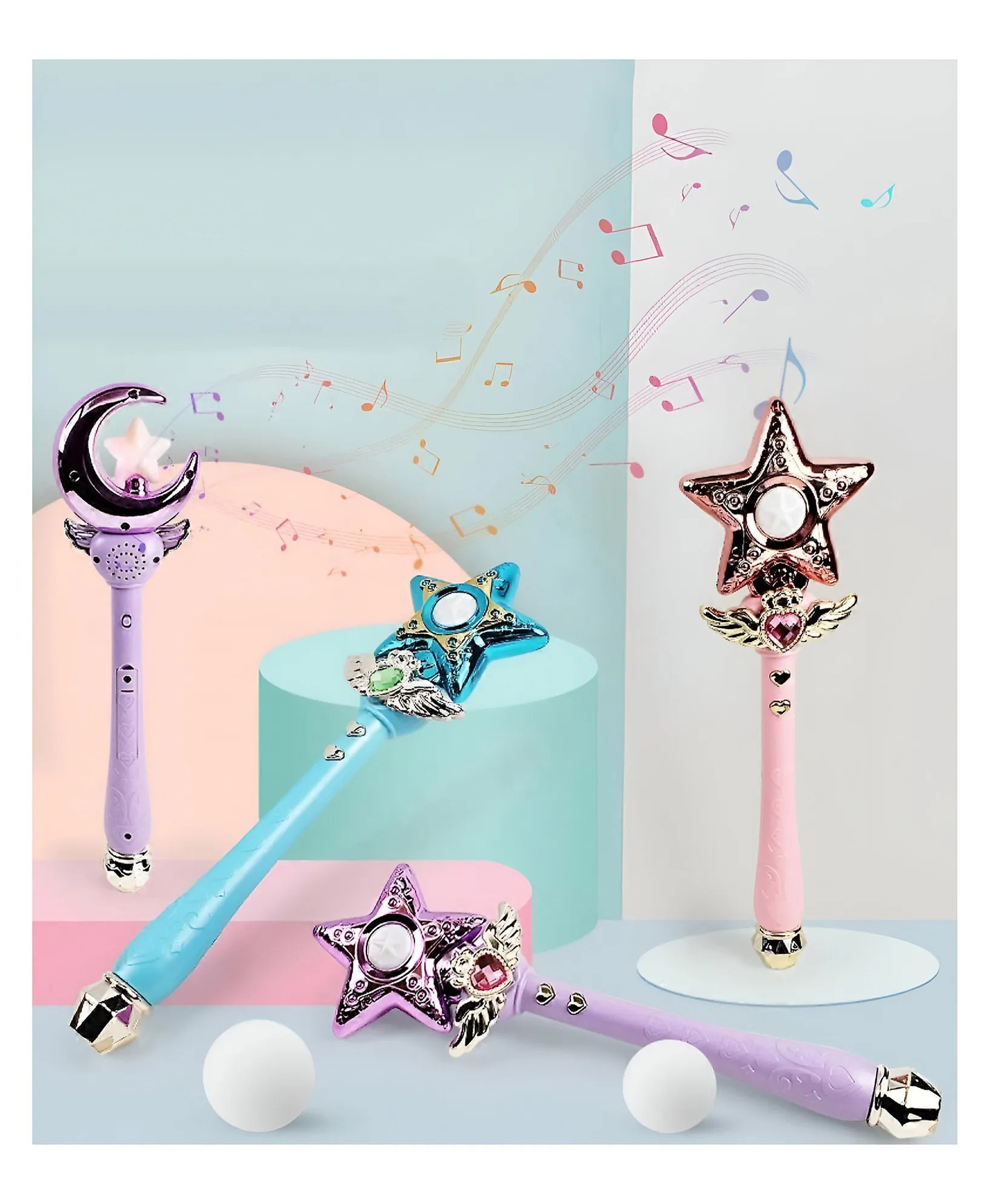 AKN TOYS Magic Fairy Wands with Light and Music Sailor Moon & Star Wand Pack of 1 - Color May Vary-picture-43