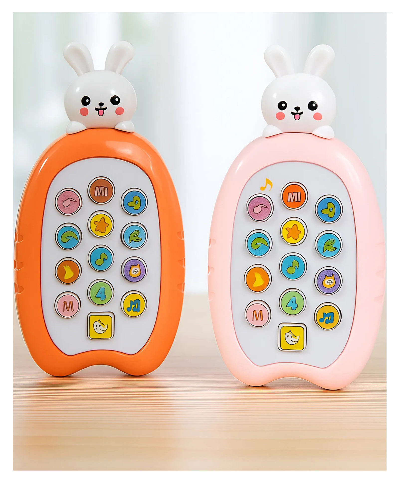 AKN TOYS Animal Musical Phone Toy with Light-Up Keys Sound Effects For Kids Pack of 1 - Color May Vary-picture-42