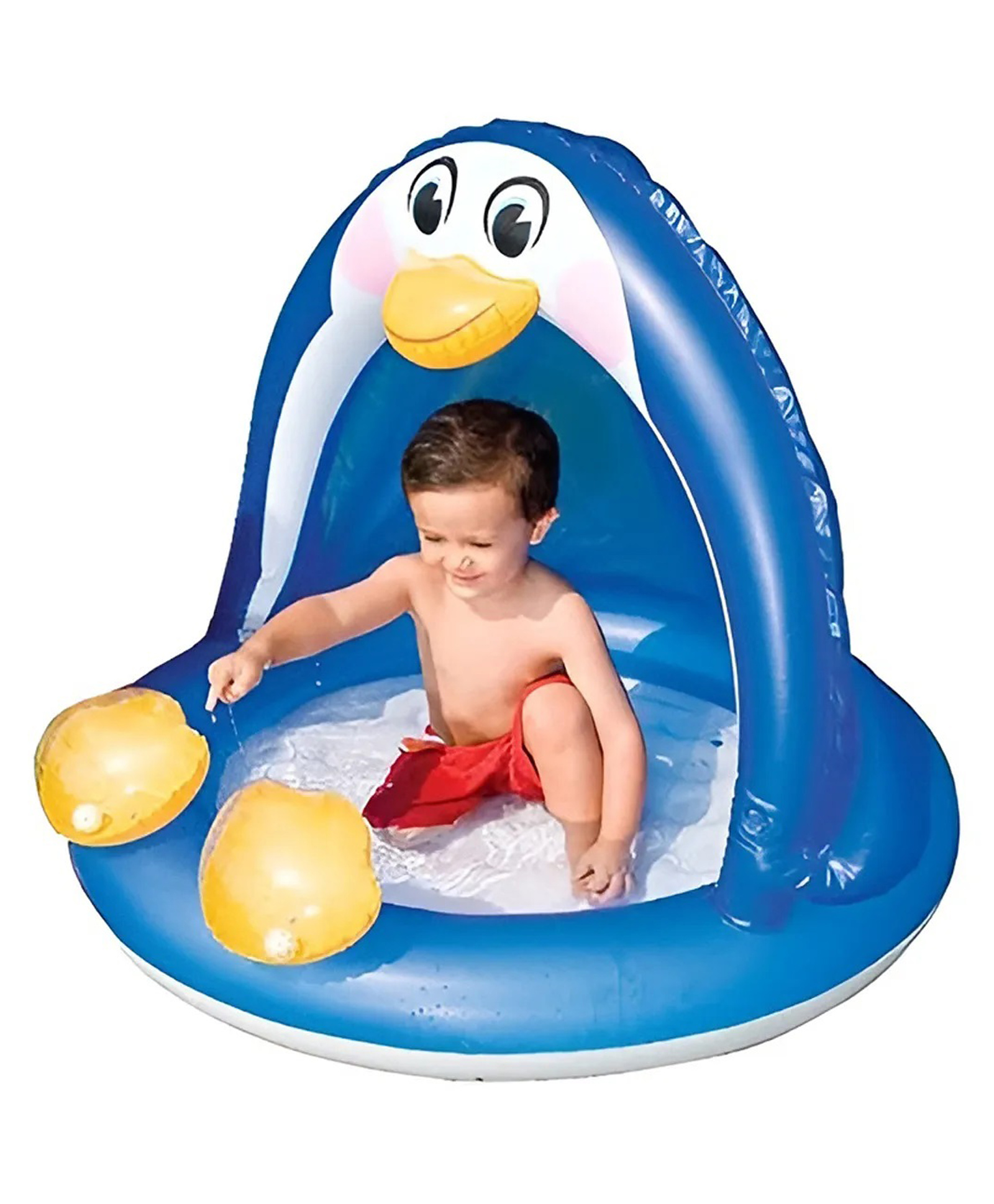 Intex Penguin Inflatable Pool For Kids Swimming Pool Pool For Kids Bath Tub Pool For Kids Fun Entertainment Kids Pool Inflatable Outdoor Children Swimming Water Pool For Kids Penguin Pool - Multicolor-image-21