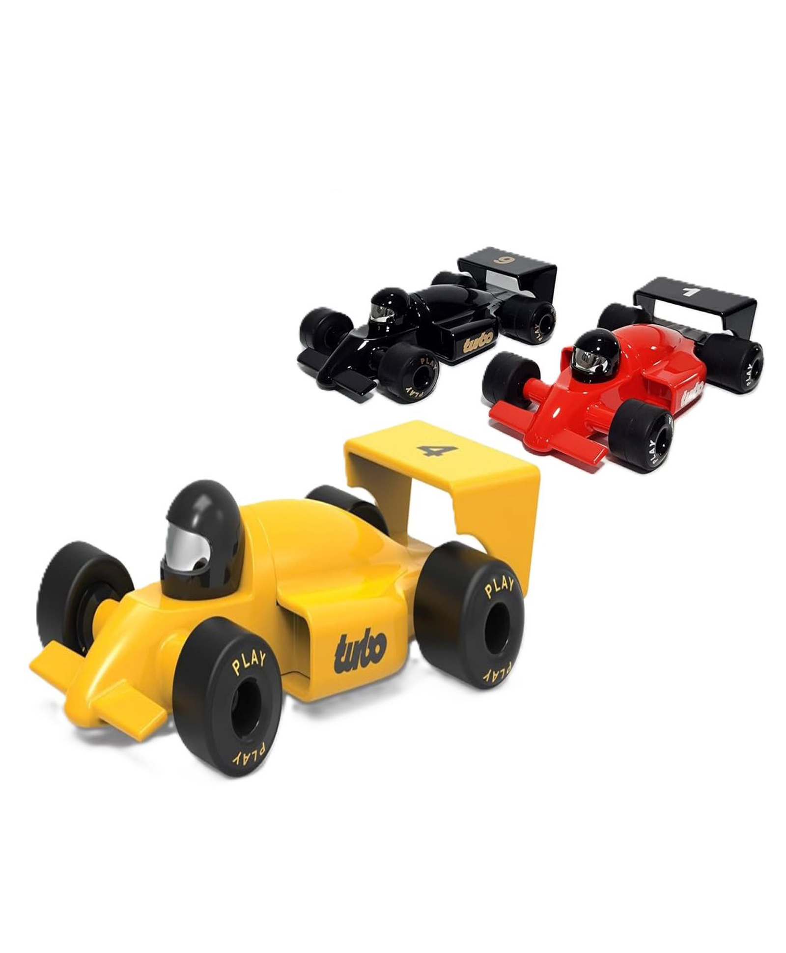 Sanjary Classic Design,High Glow Finishing,Non Toxic ABS Plastic with Soft Natural Rubber Wheels, F1 Riser car color design may vary-image-45
