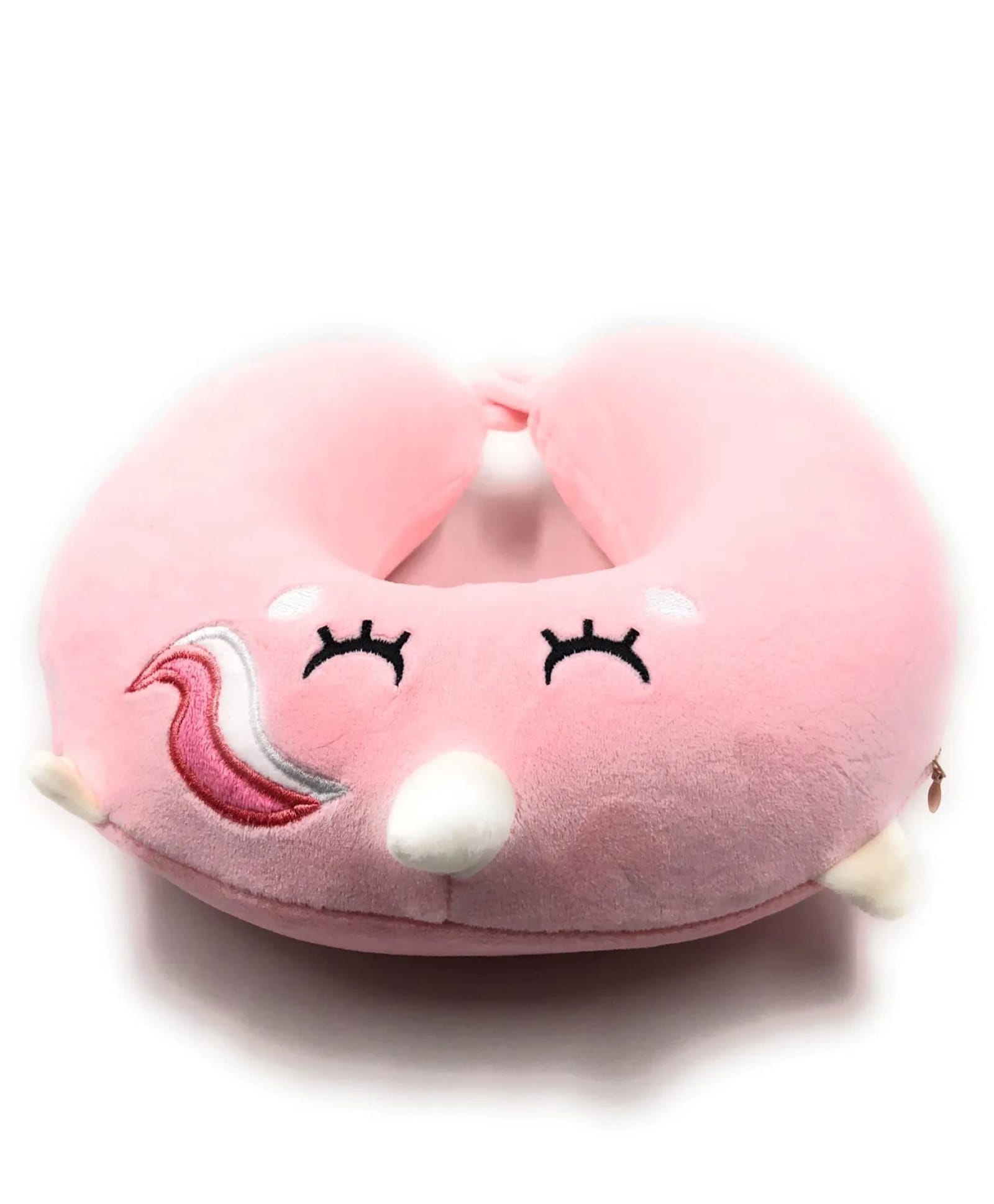 ZQBIEE Unicorn Theme Travel Neck Pillow for Kids-PINK-image-32