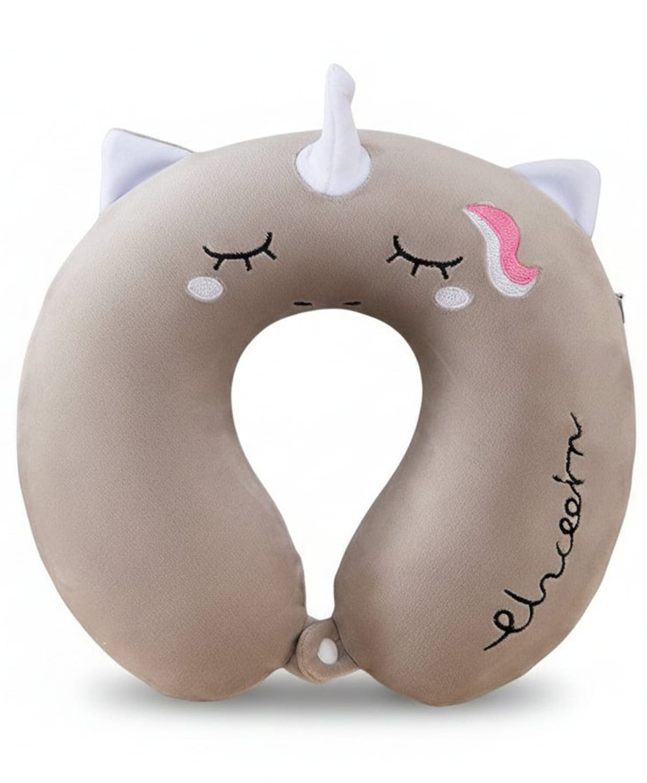 ZQBIEE Unicorn Theme Travel Neck Pillow for Kids-GREY-picture-47