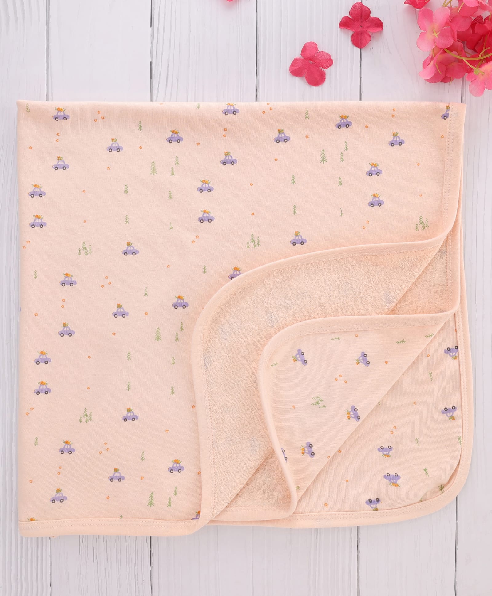 Simply Terry Knit Bath Towel with Vehicle Print Beige - L 80 x B 80 cm-image-36