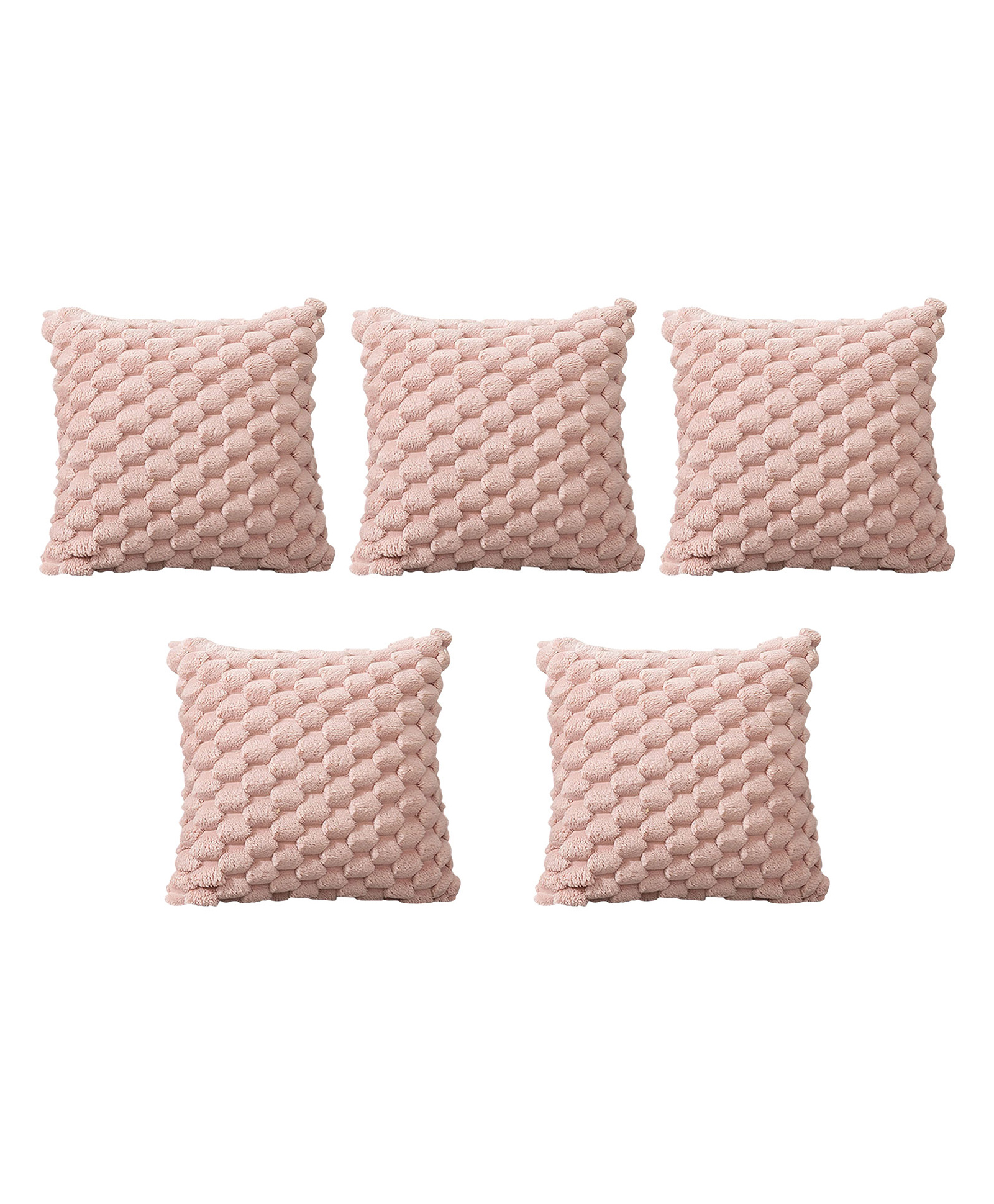 MOMISY Corduroy Cushion Throw Pillow Covers - Pink-image-45