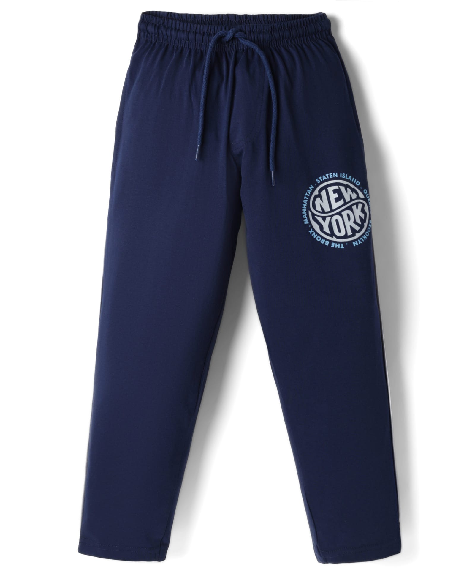 Taeko Single Jersey Knit Full Length Lounge Pant With Text Print - Navy Blue-picture-25