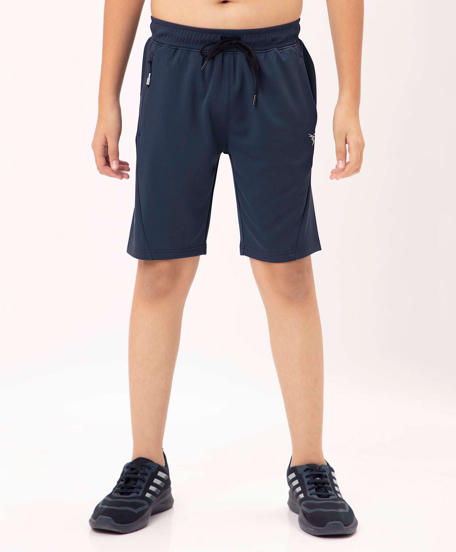 Technosport Knit Solid Shorts - Navy Blue-picture-13