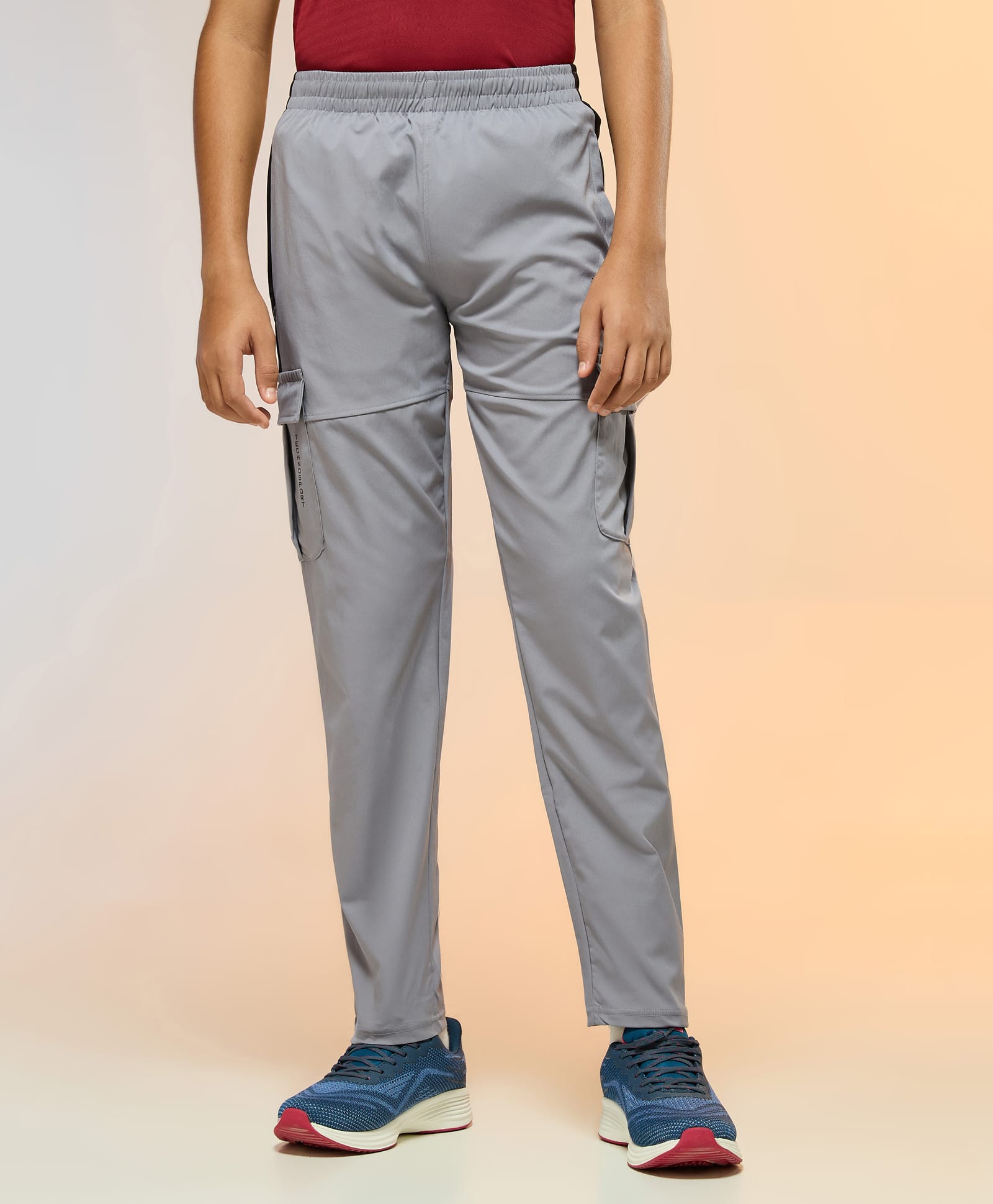 Technosport Knit Solid Track Pant - Carbon Grey-picture-28