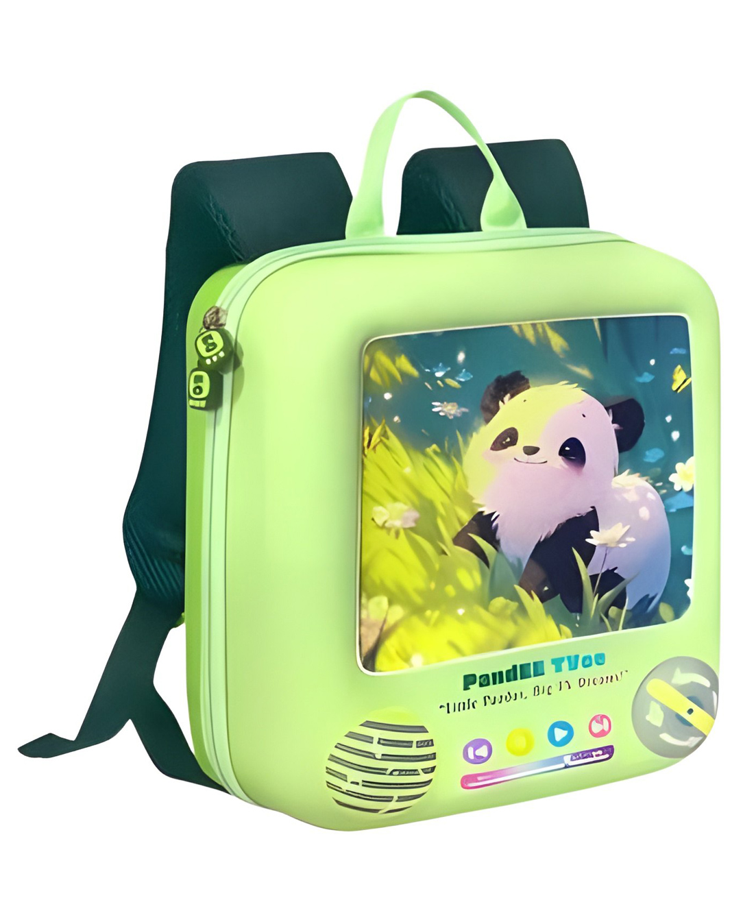 YAMAMA Panda Theme School Bags For Kids, 3D EVA Backpack With Adjustable Straps Premium Design Bag For Kids, Best For Preschool, School, Picnic - (Height 9.2 Inches - Multicolor)-picture-25