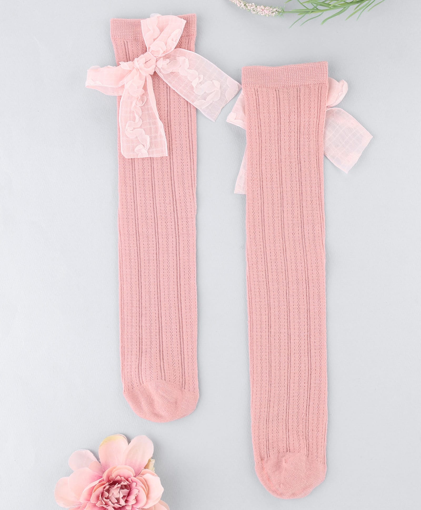 KIDLINGSS Bow Applique Detailed Socks - Pink-image-21