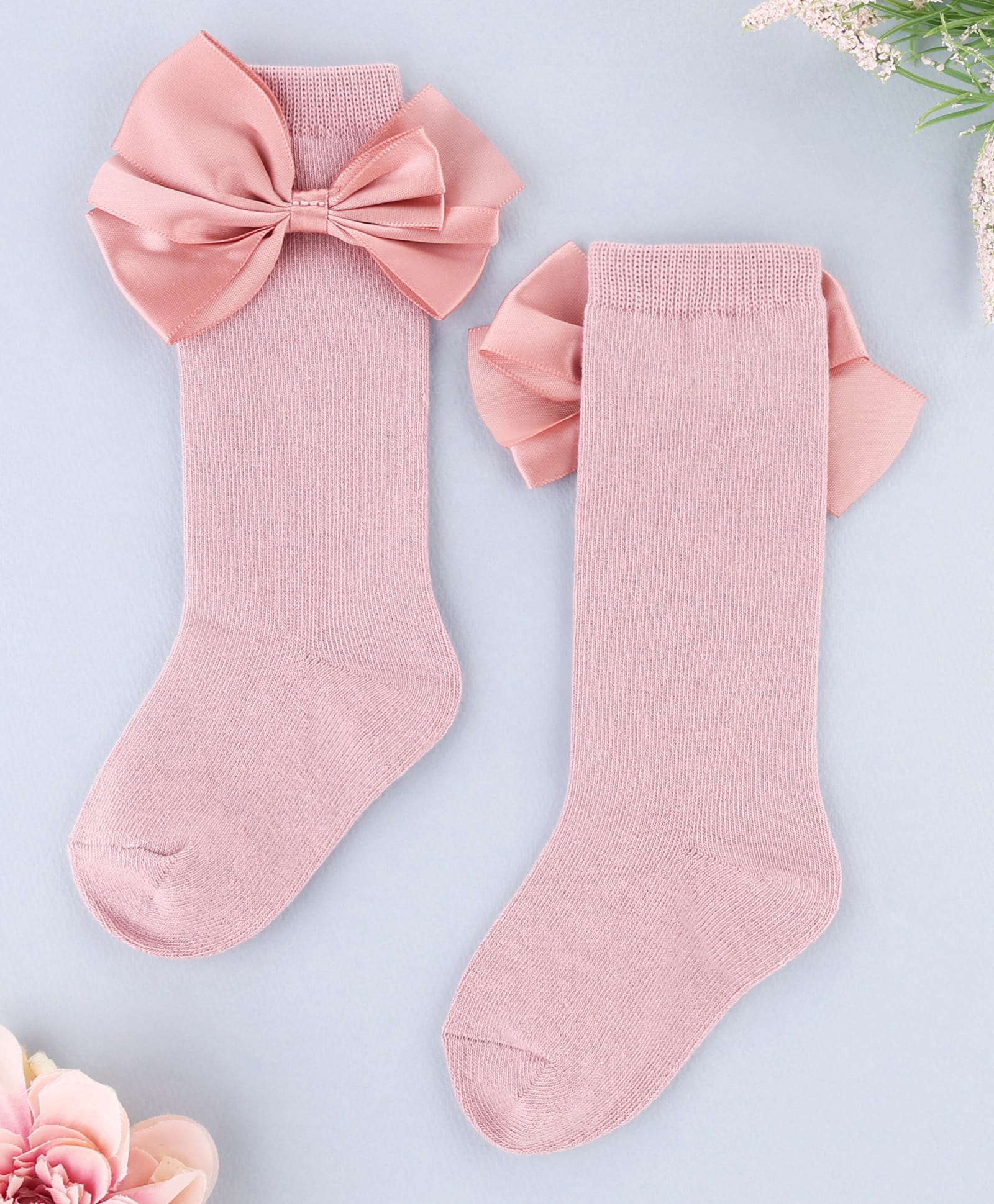 KIDLINGSS Bow Applique Detailed Socks - Pink-picture-10