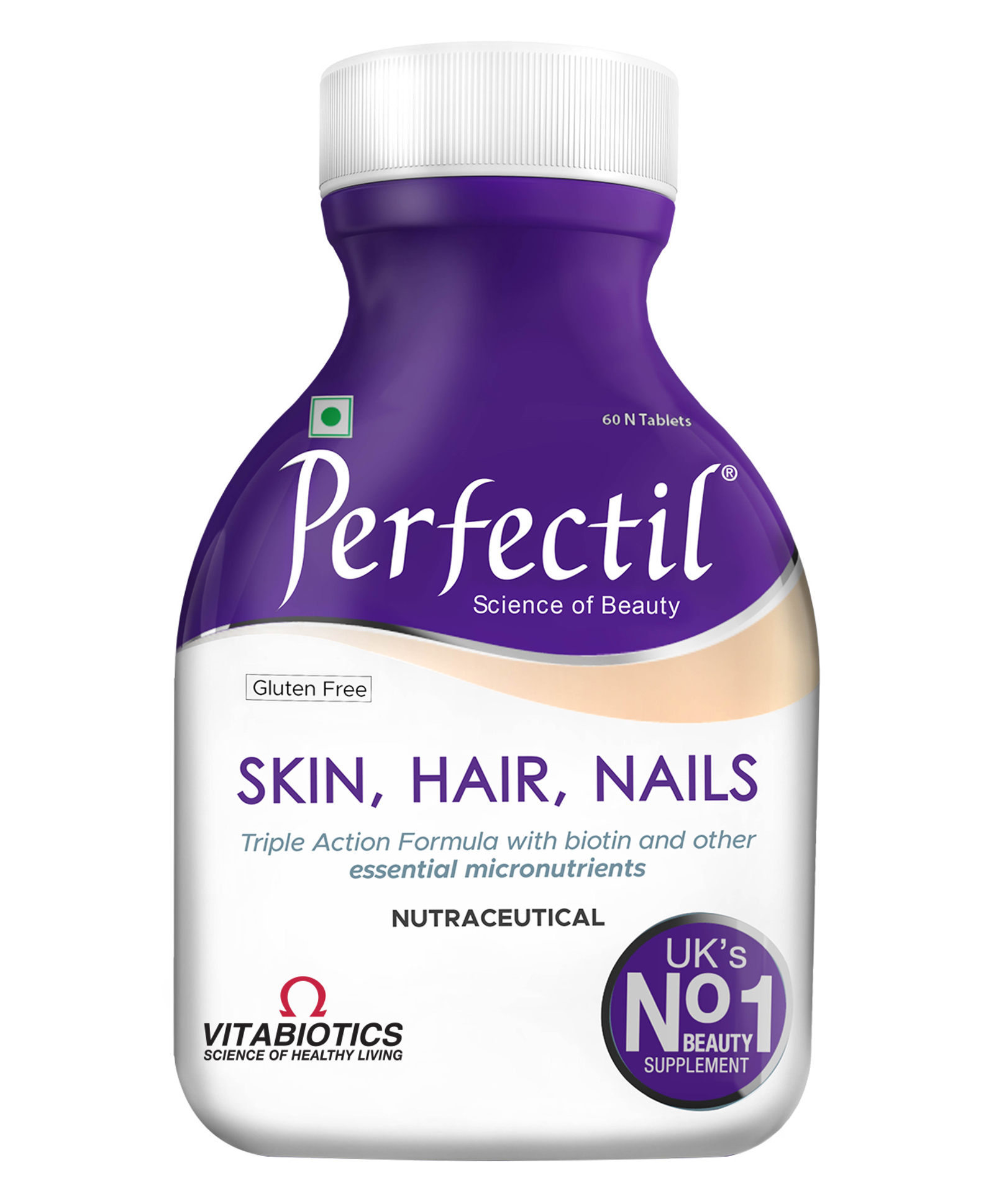 Perfectil Tablets With Biotin For Glowing Skin, Strong Nails & Healthy Hair 60 Tablets-image-7