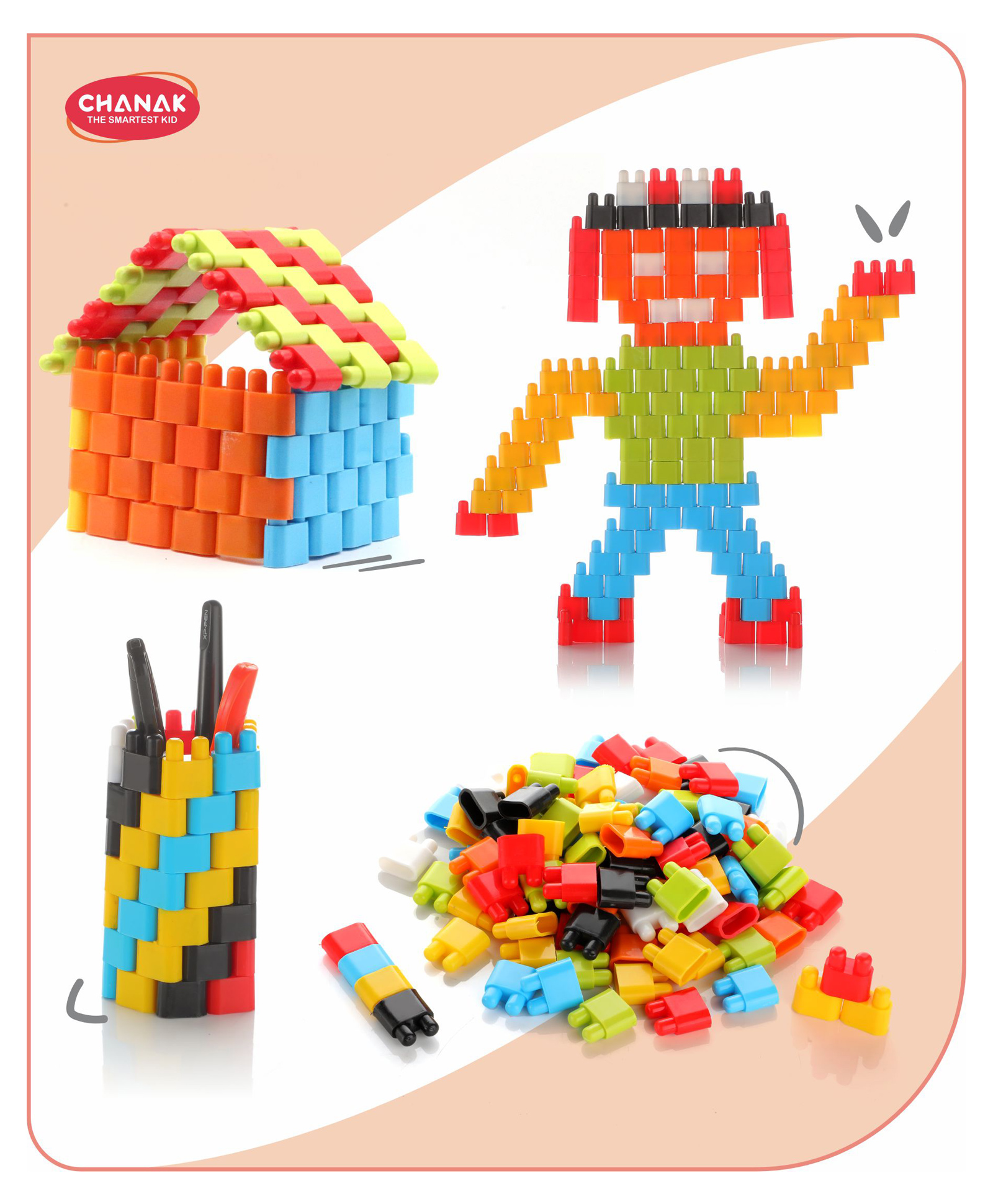 Aditi Toys Bullet Puzzle Blocks, DIY Educational Building Bullet Blocks, Early Learning Creative Puzzle Blocks for Kids Above 3 Years, BIS Approved (150 pcs Bullet Blocks)-image-44