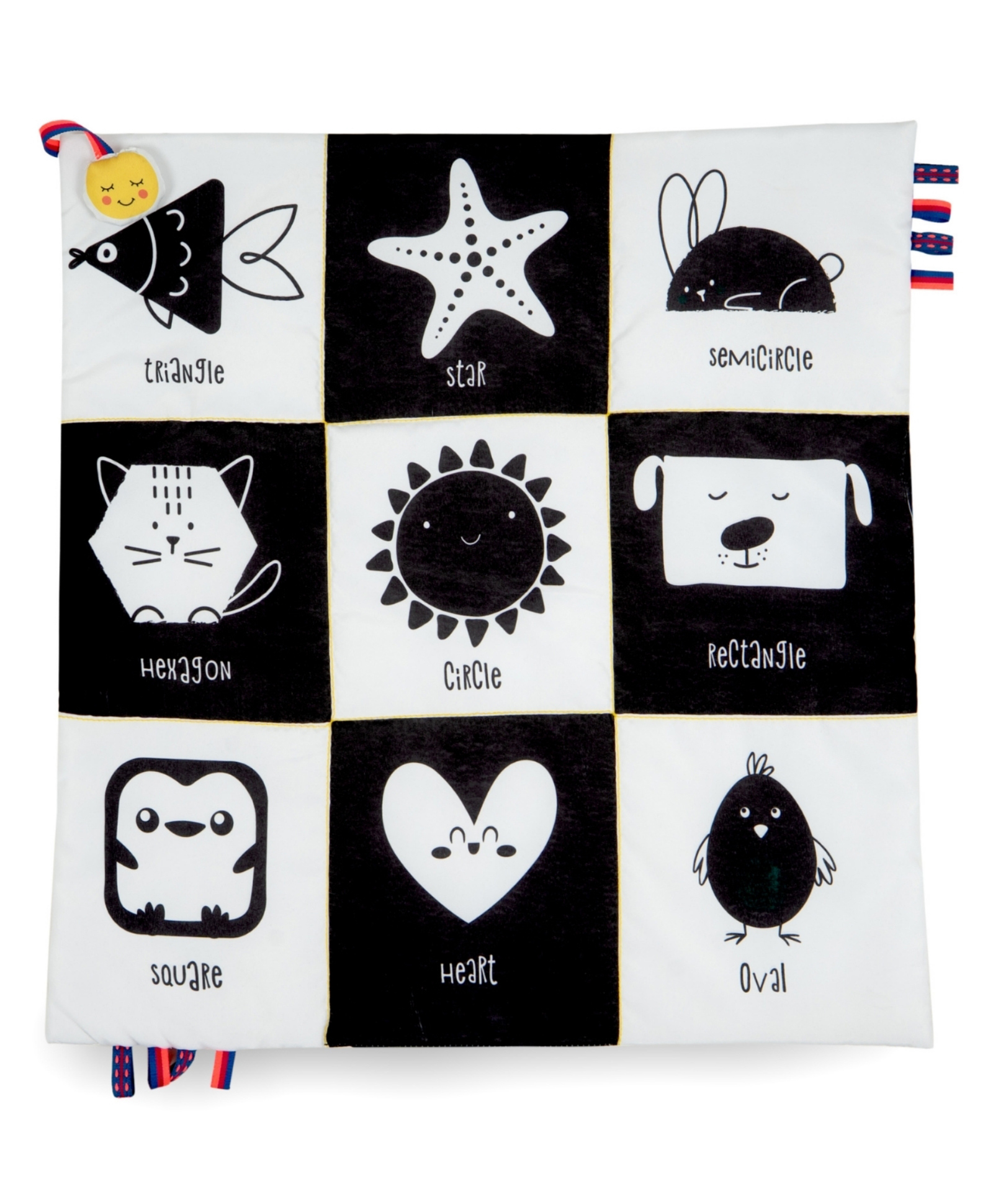 Tidy Sleep - Shapes| High Contrast Cloth Mat for Newborns-picture-3
