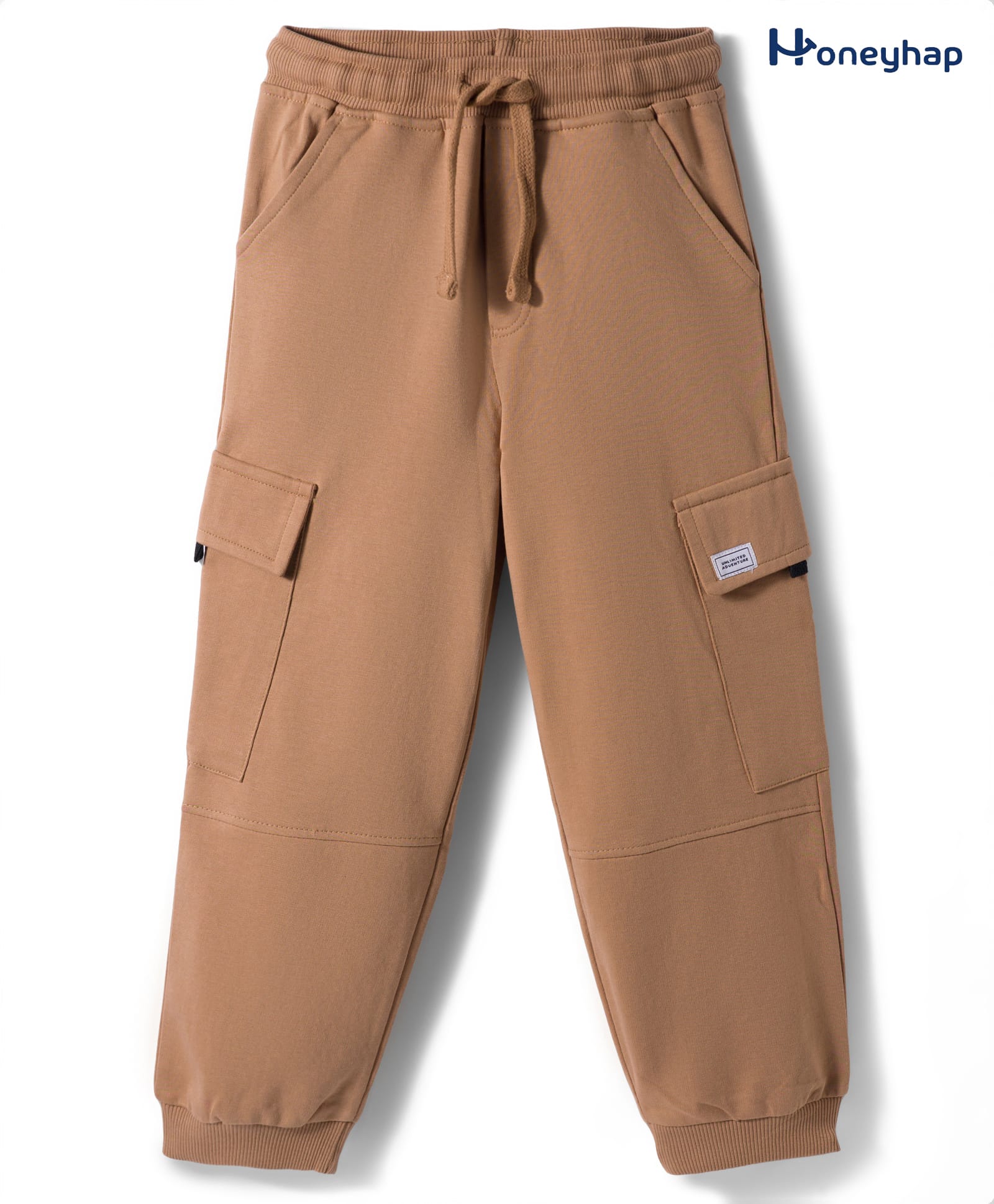 Honeyhap Premium 100% Cotton Knit With Bio Finish Full Length Solid Lounge Pant - Tigers Eye-image-22
