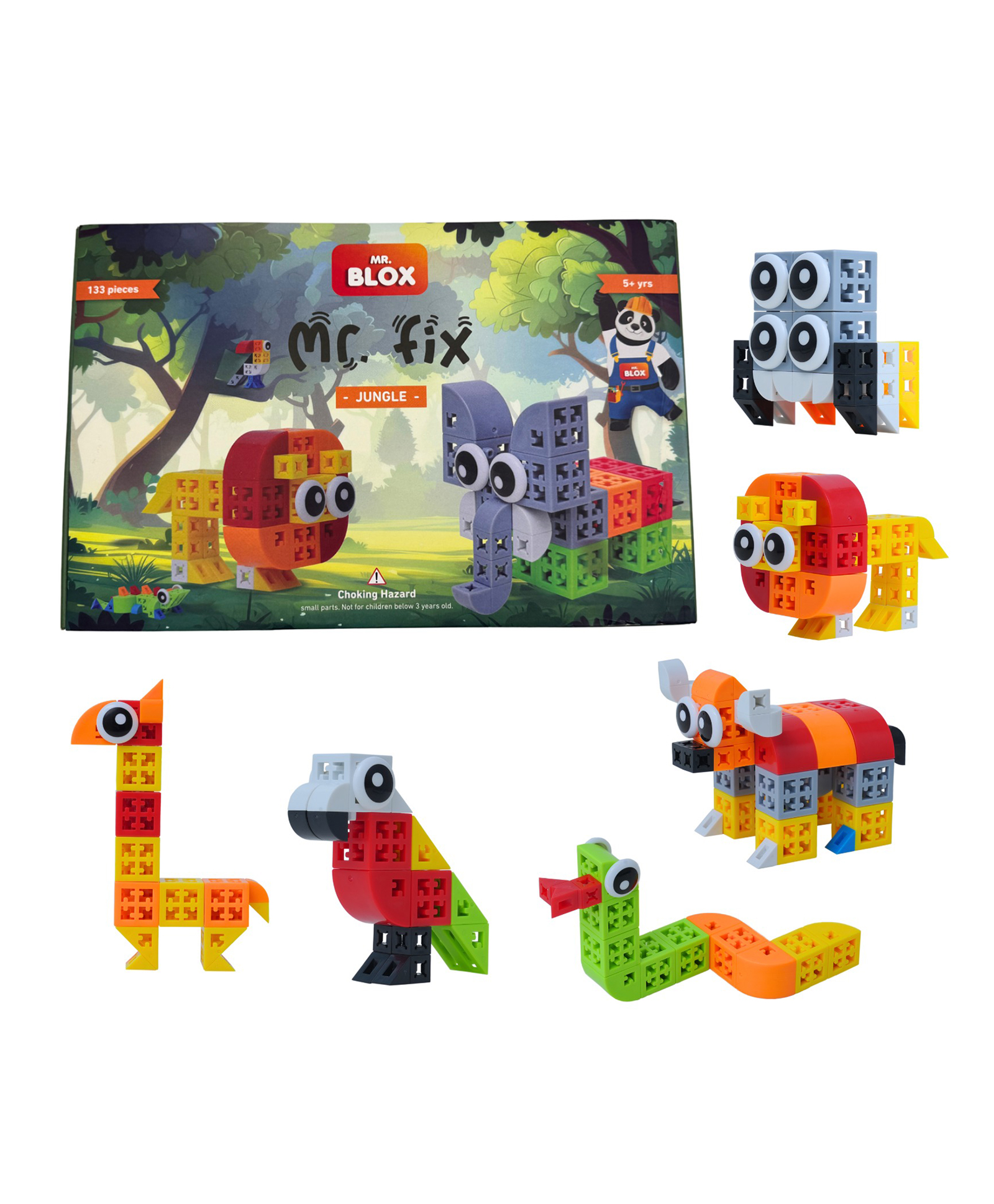 mr. blox Mr. Blox-Mr. Fix - Jungle (133 pieces)-Multicolour-picture-25